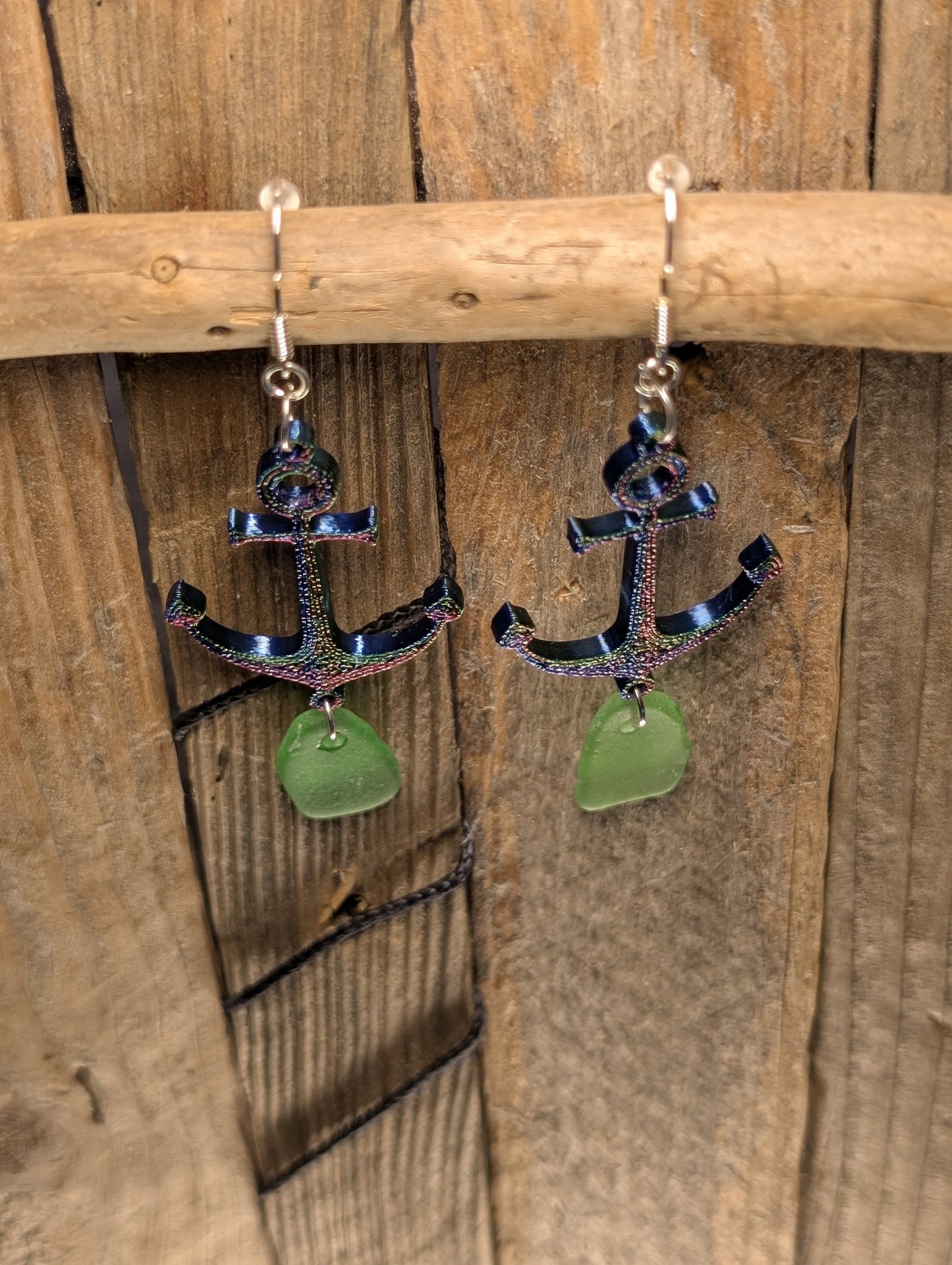 Anchor with Beach Glass