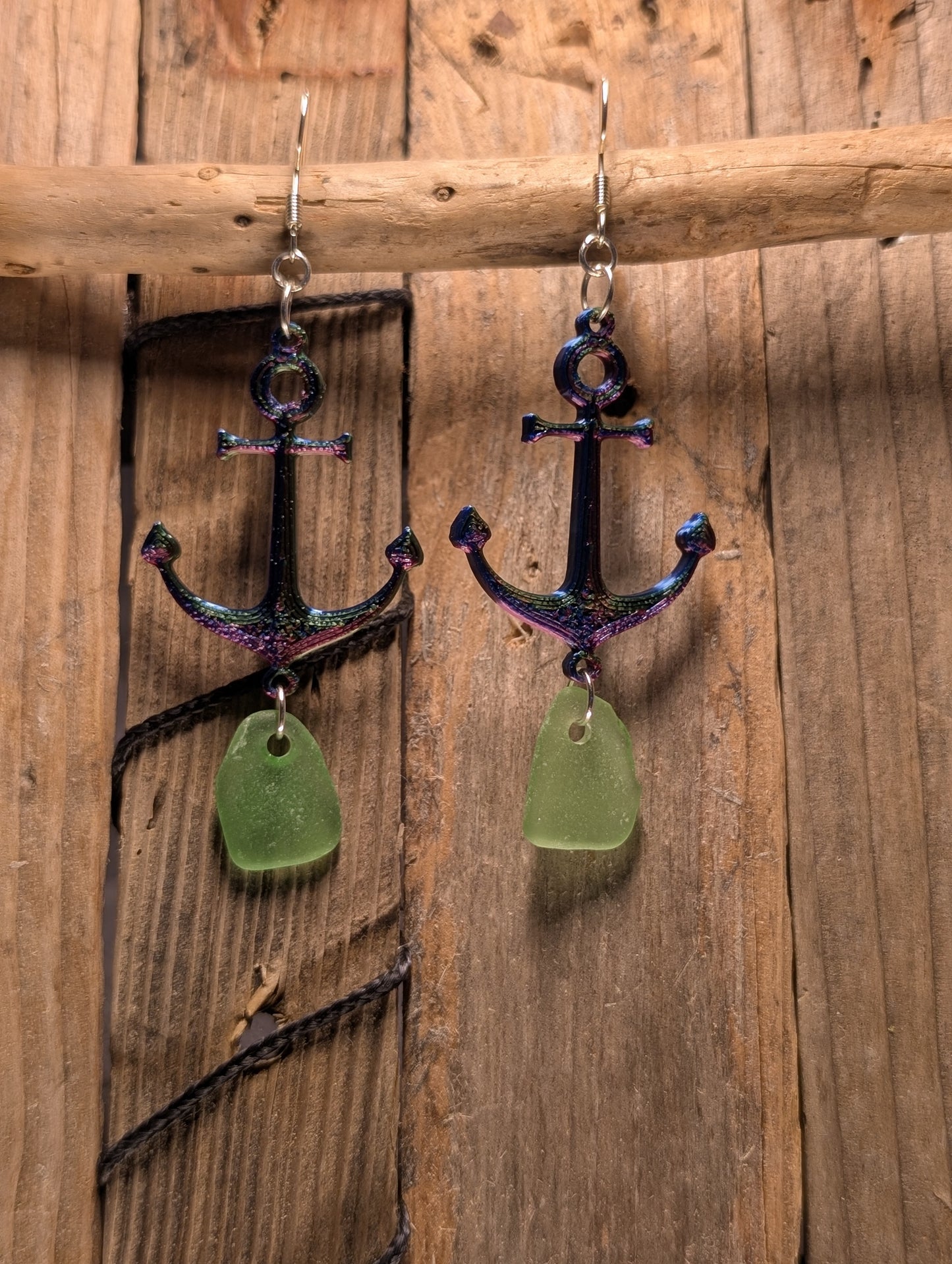 Anchor with Beach Glass
