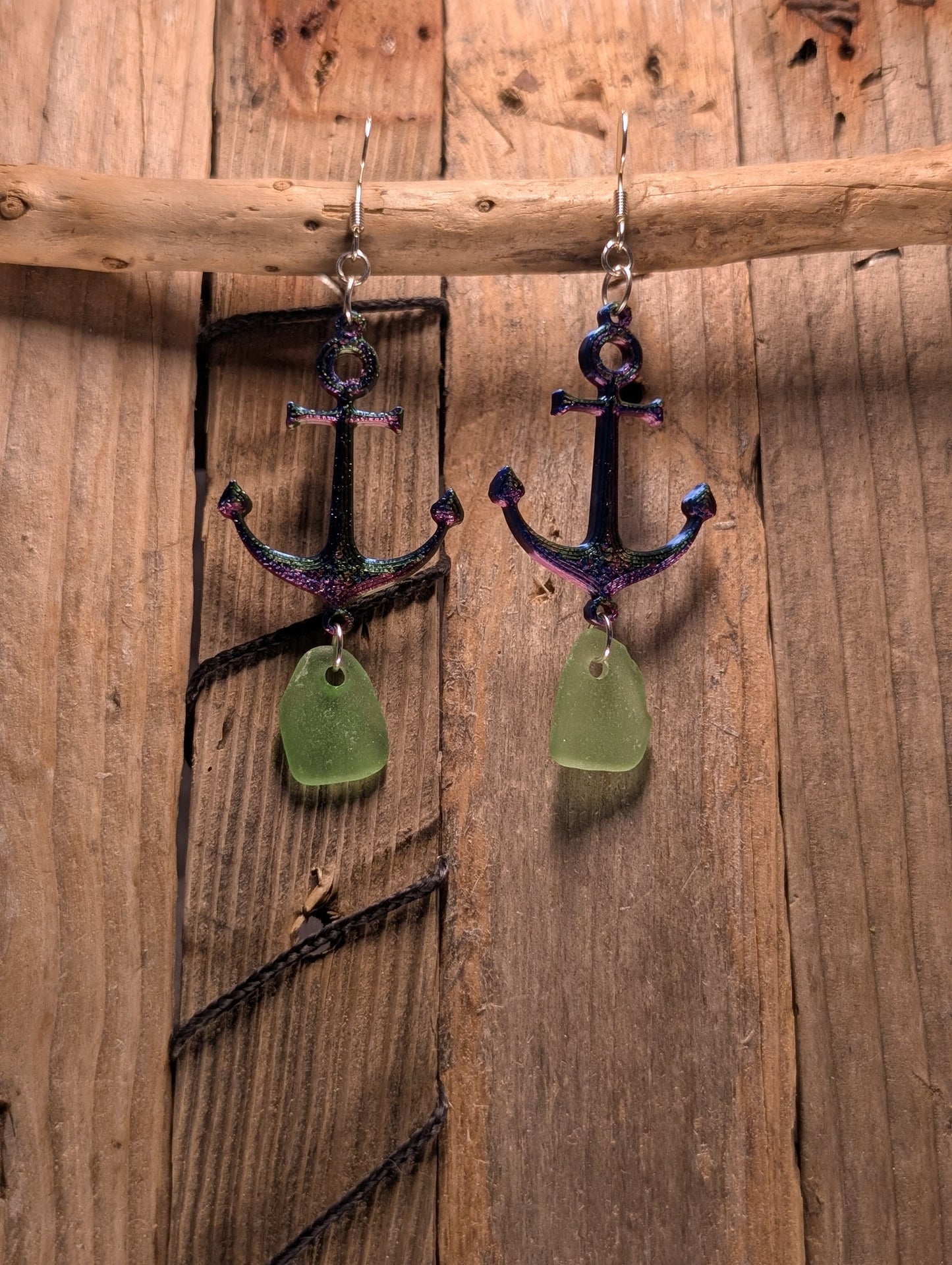 Anchor with Beach Glass