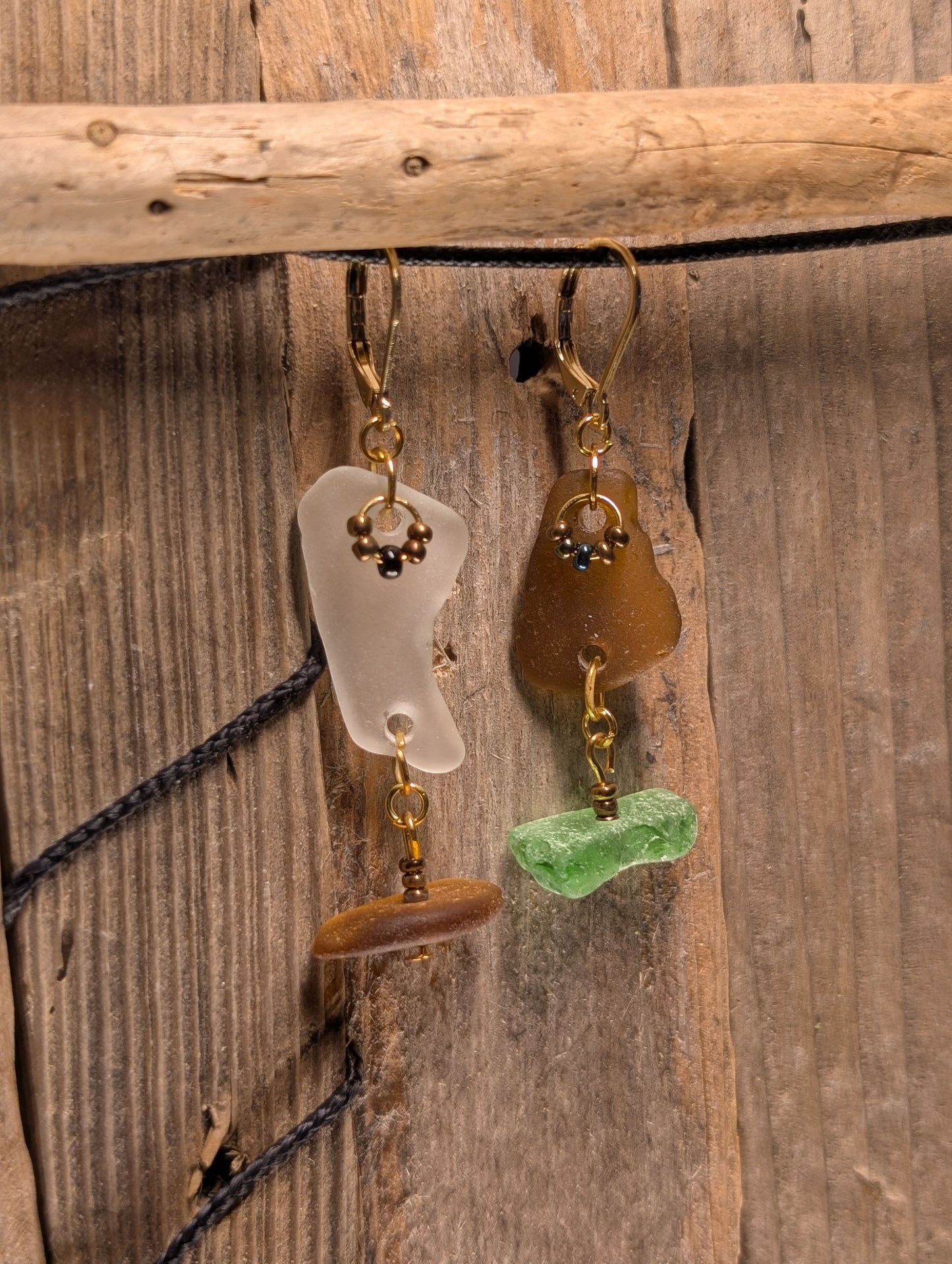 Beach Glass Duo Earrings