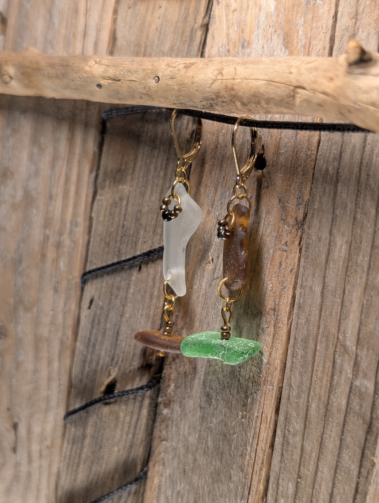 Beach Glass Duo Earrings