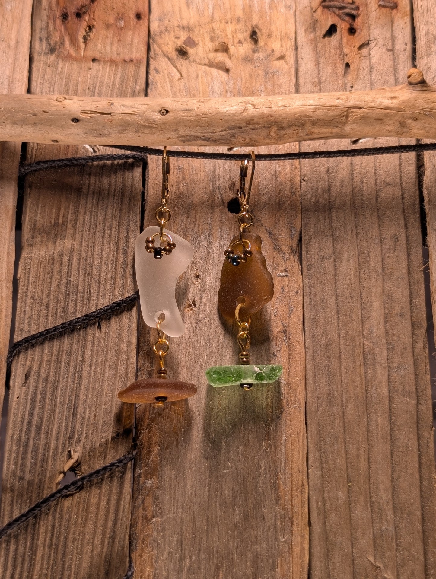 Beach Glass Duo Earrings