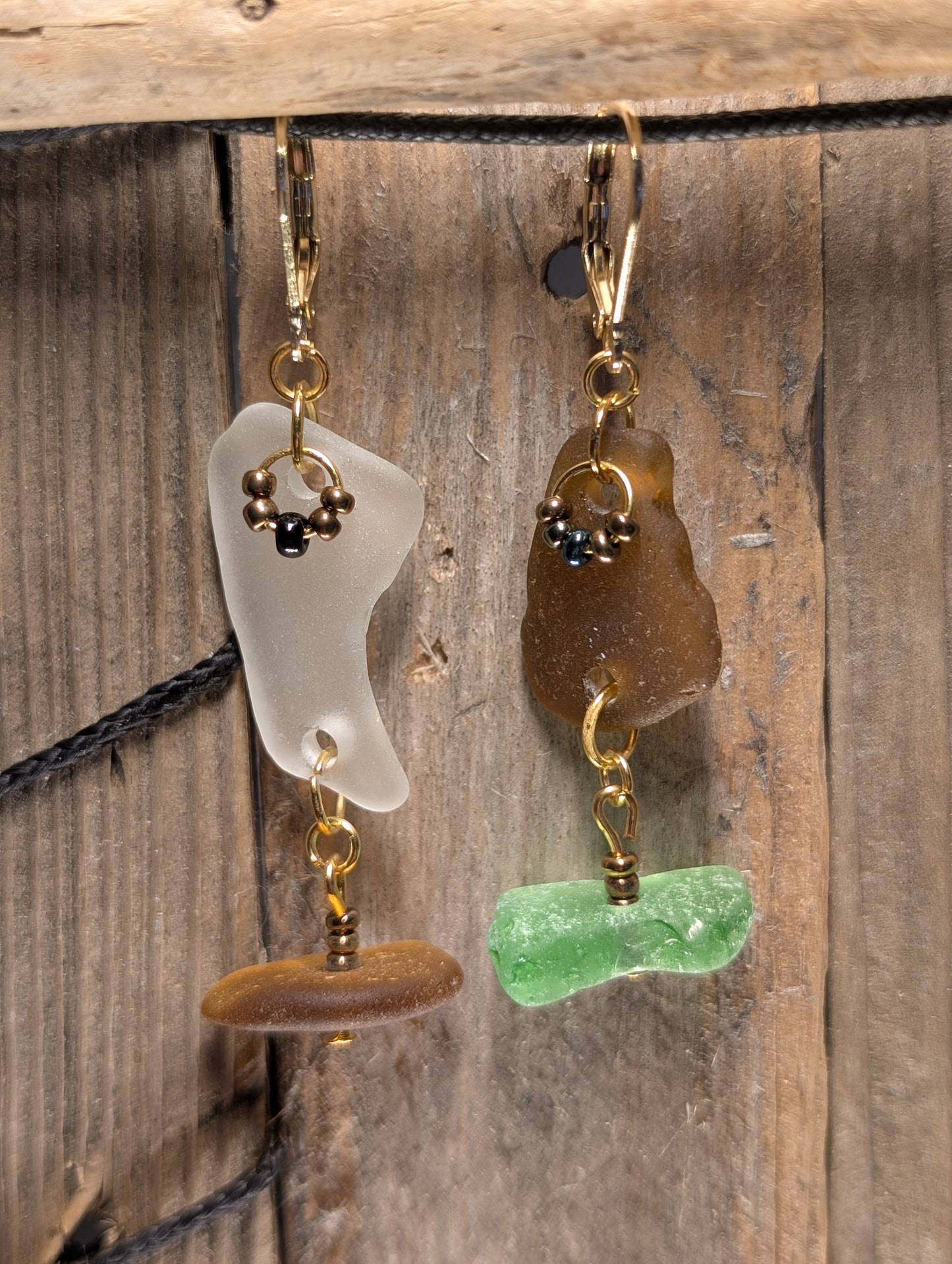 Beach Glass Duo Earrings