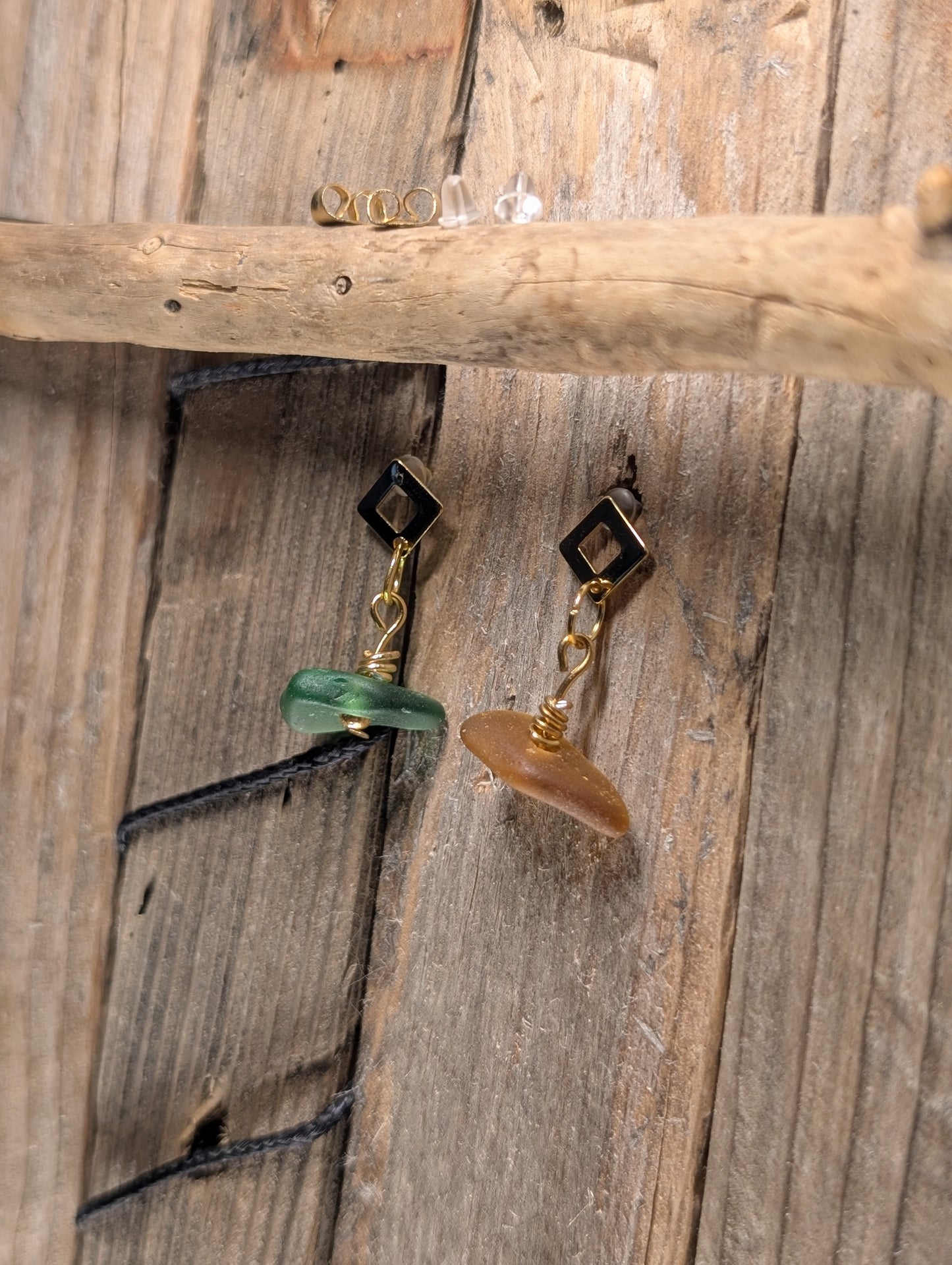Beach Glass Stud