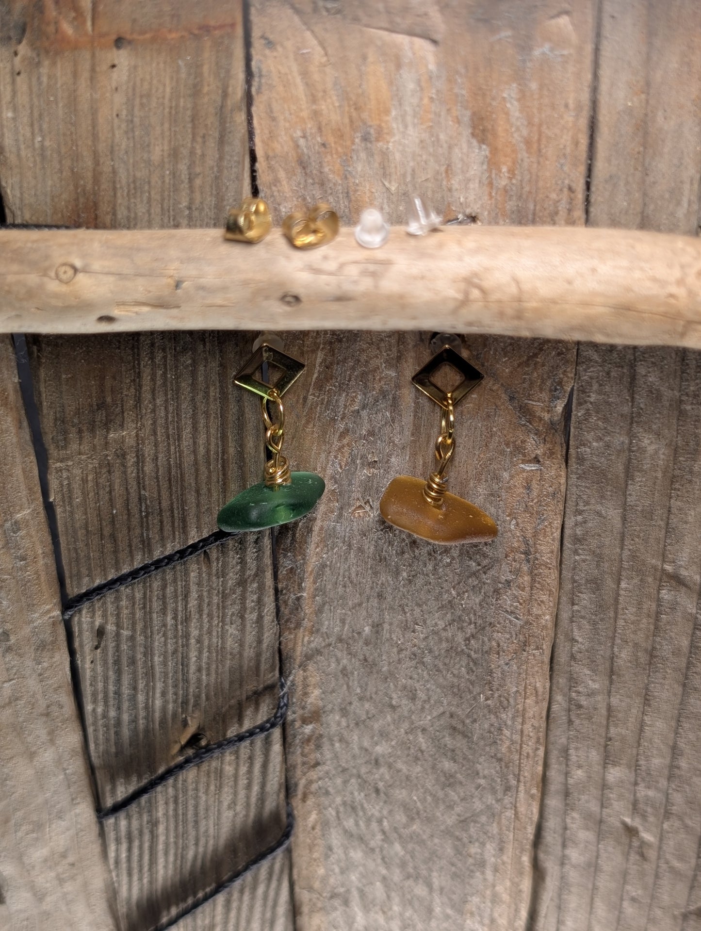 Beach Glass Stud