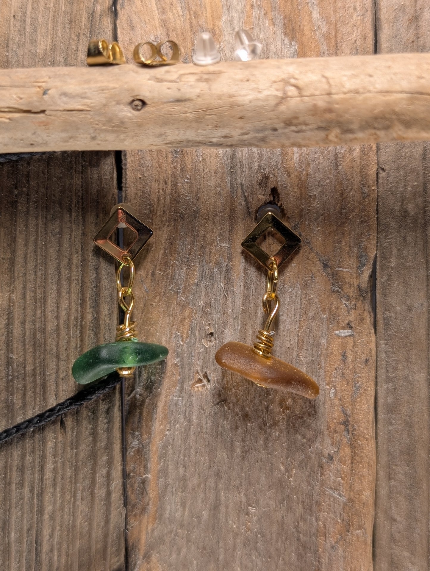 Beach Glass Stud