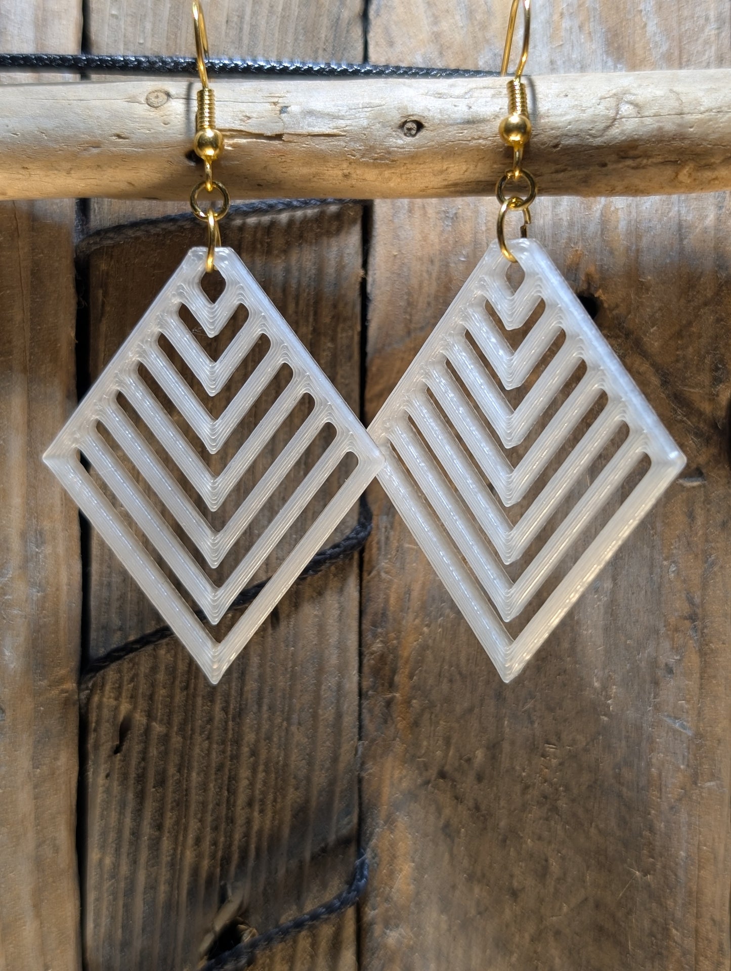 Geometric Diamond Shape Earrings