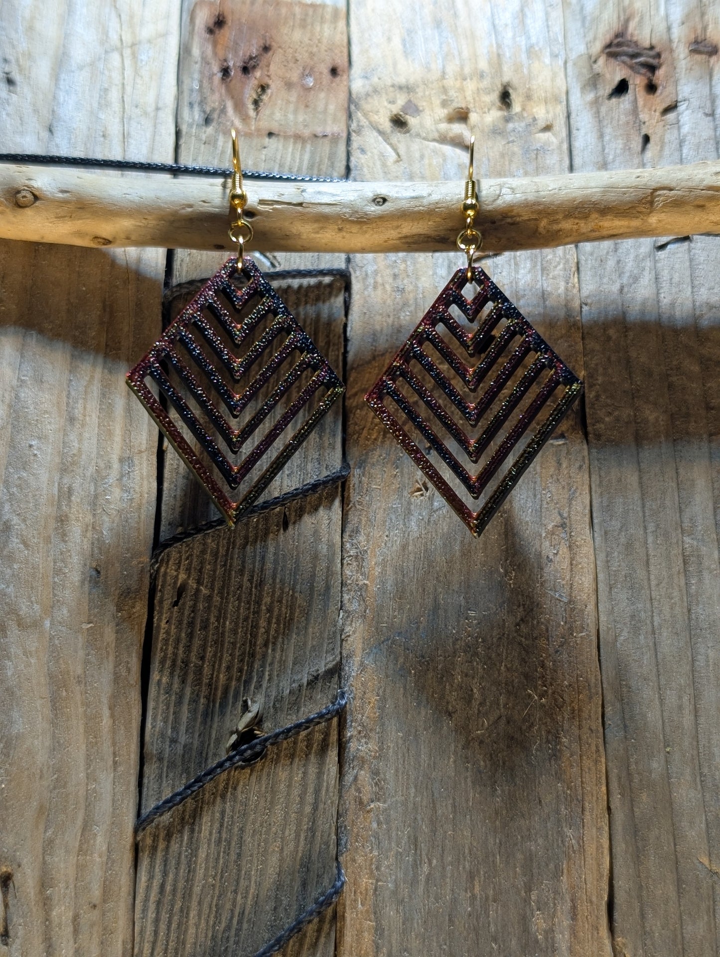Geometric Diamond Shape Earrings
