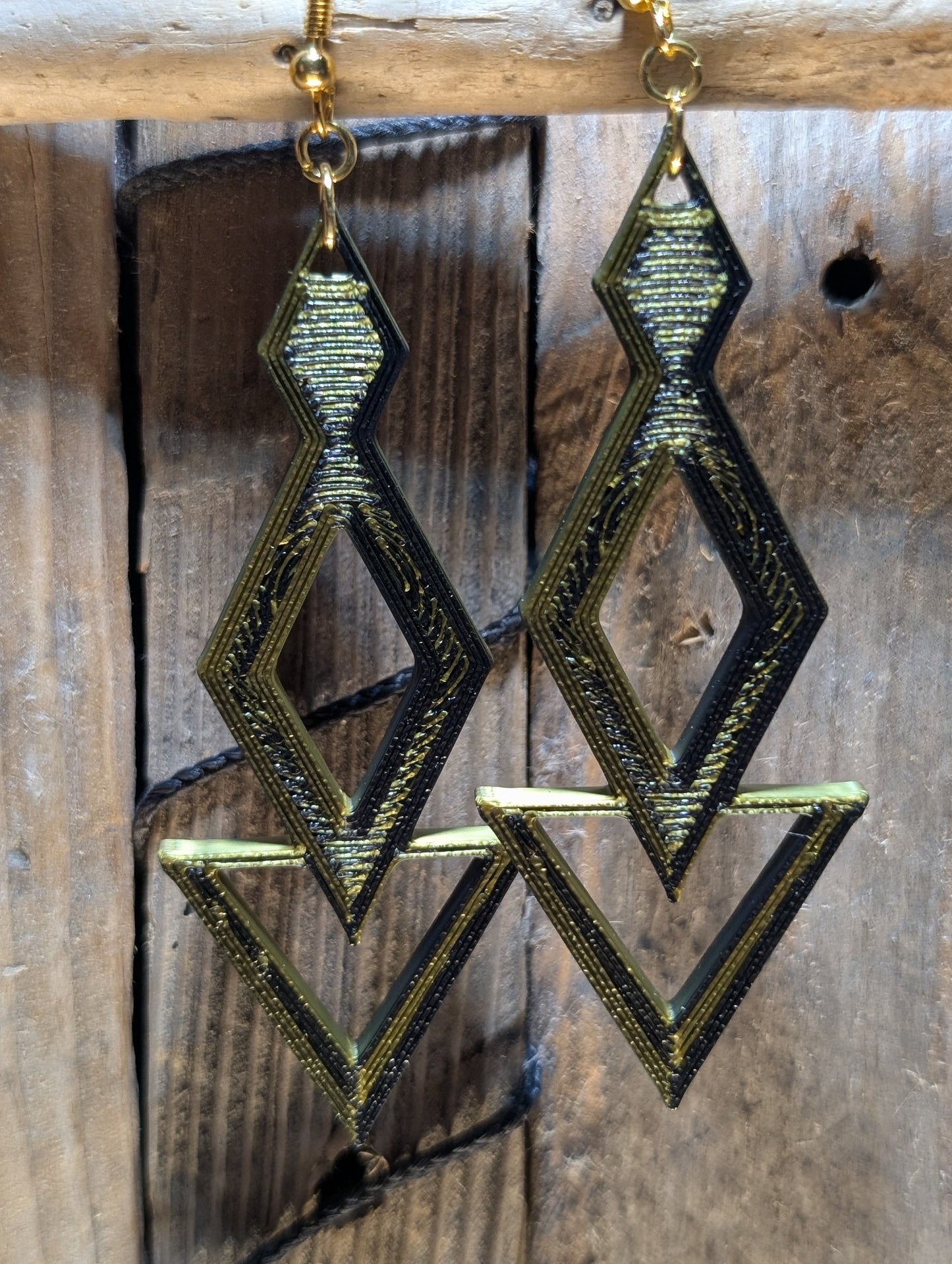 Geometric Long Dangle Earrings