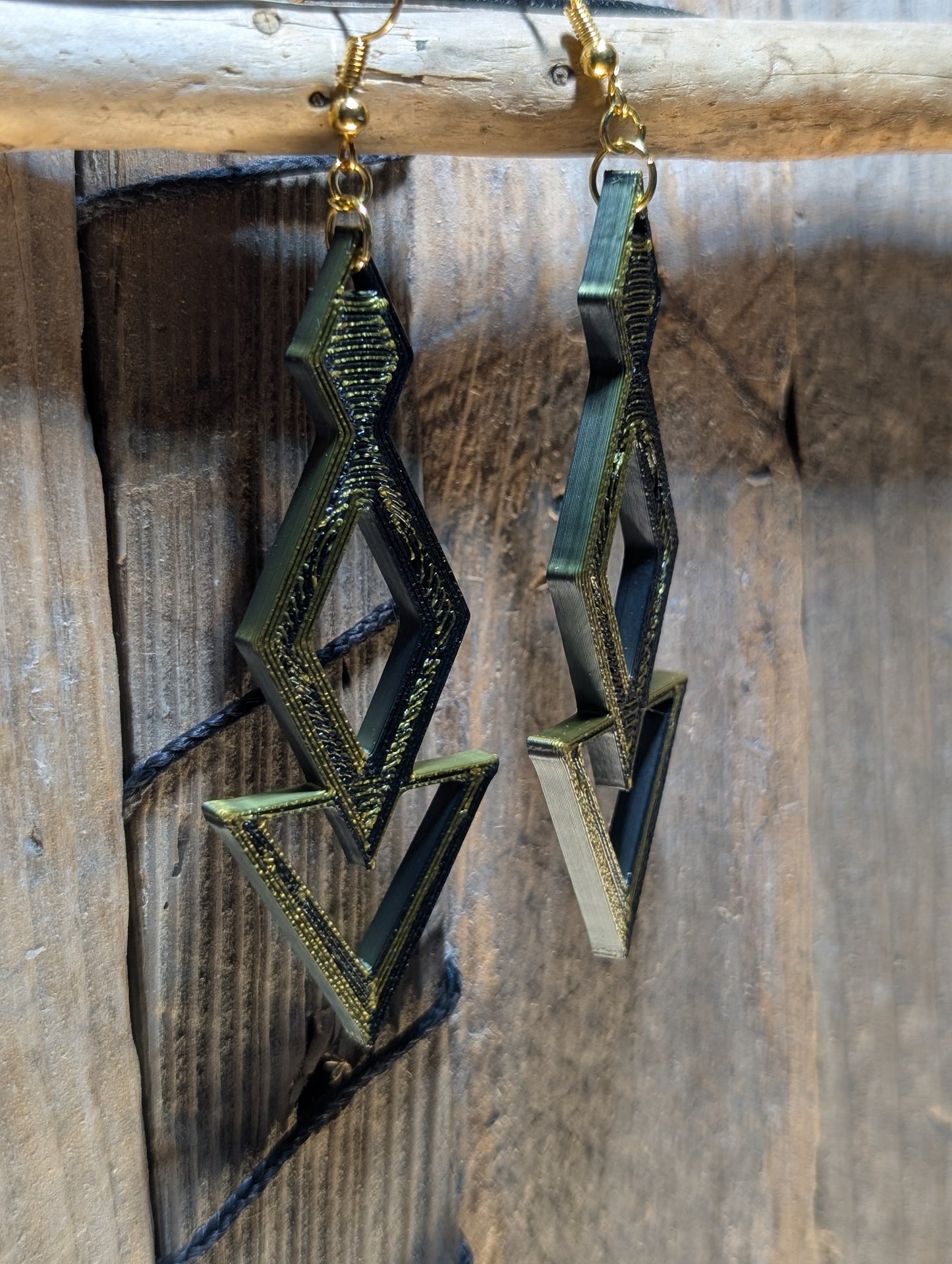 Geometric Long Dangle Earrings