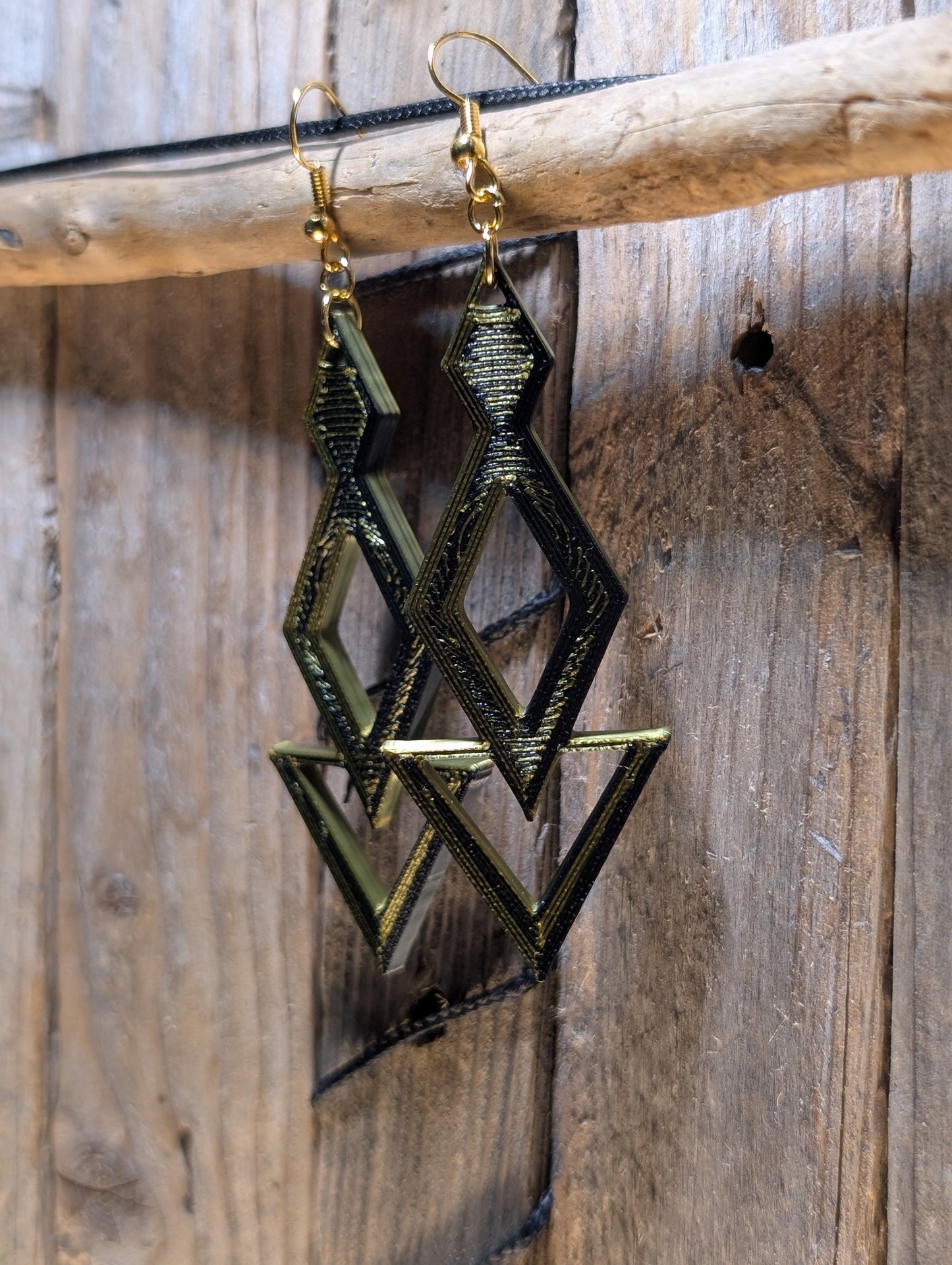 Geometric Long Dangle Earrings