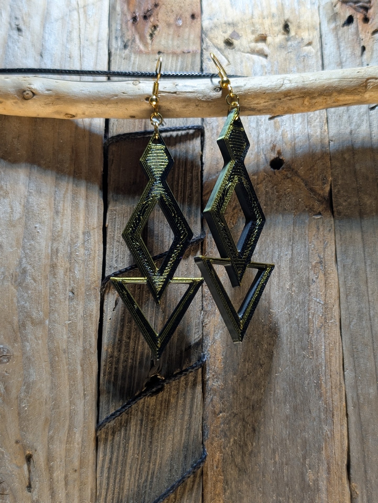 Geometric Long Dangle Earrings