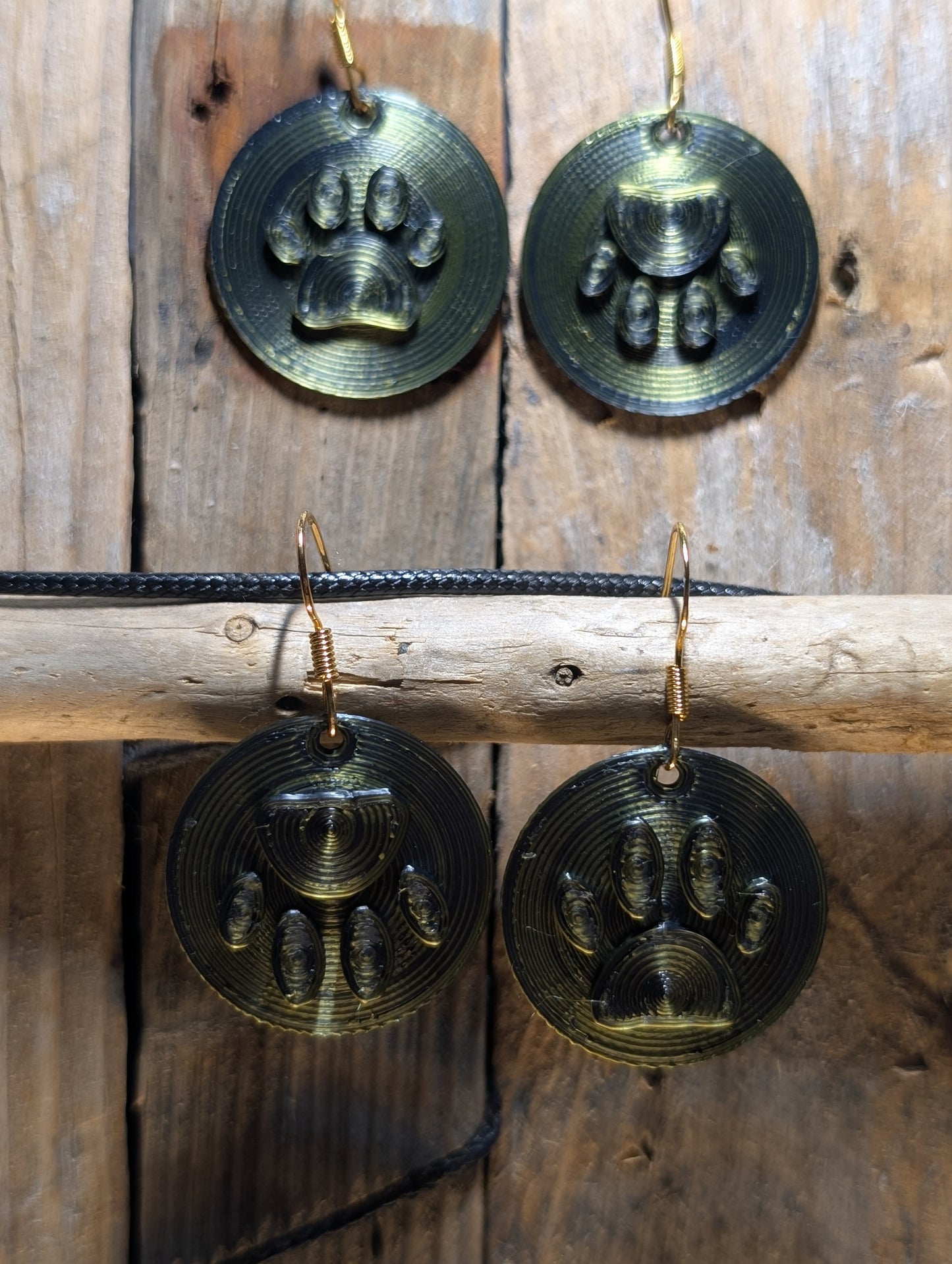 Cat & Dog Paw Earrings