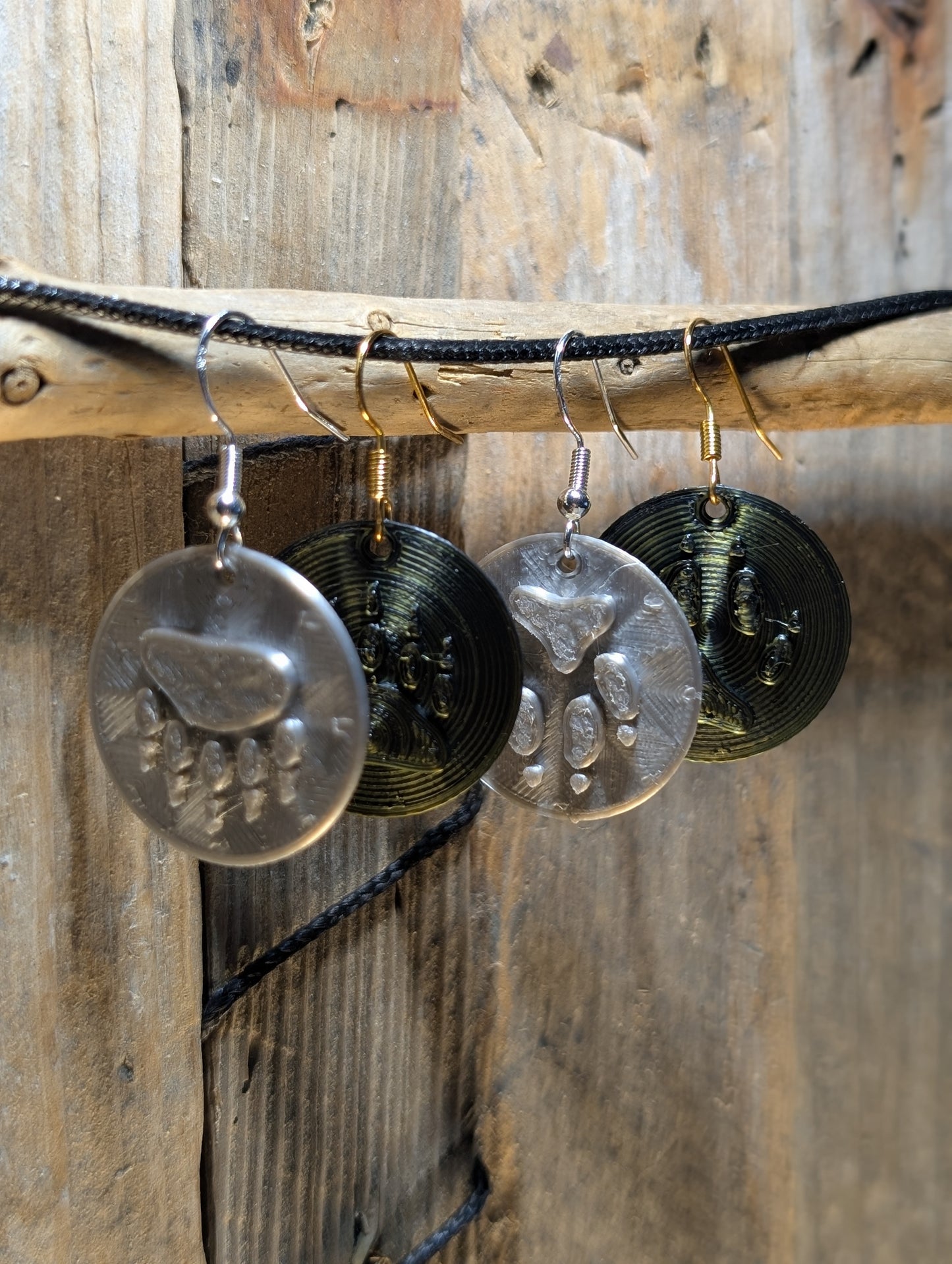 Bear & Wolf Paw Earrings