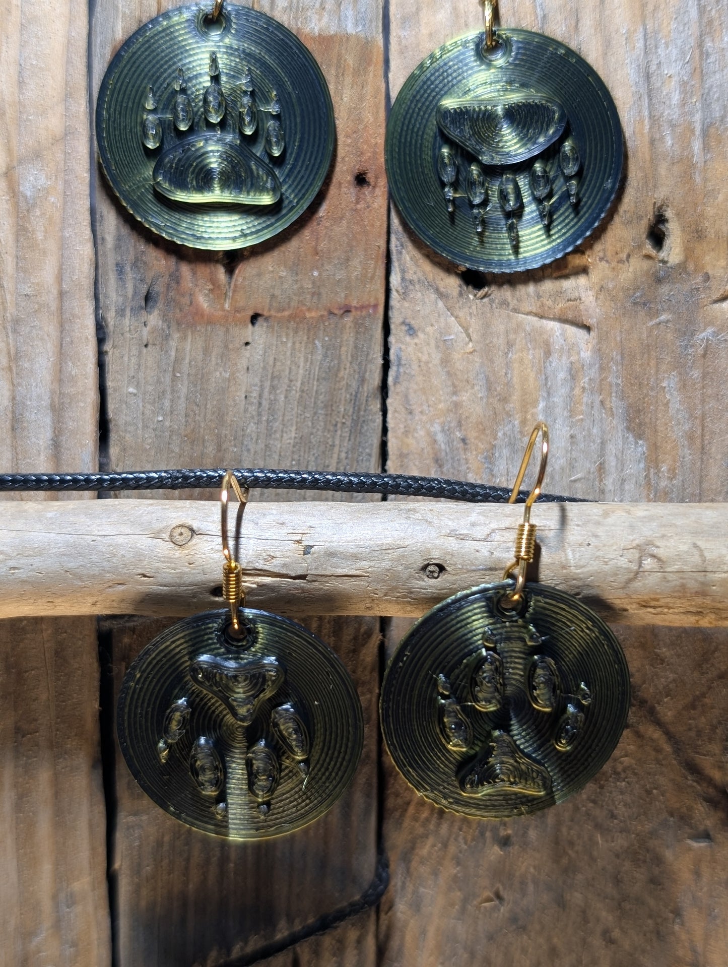 Bear & Wolf Paw Earrings