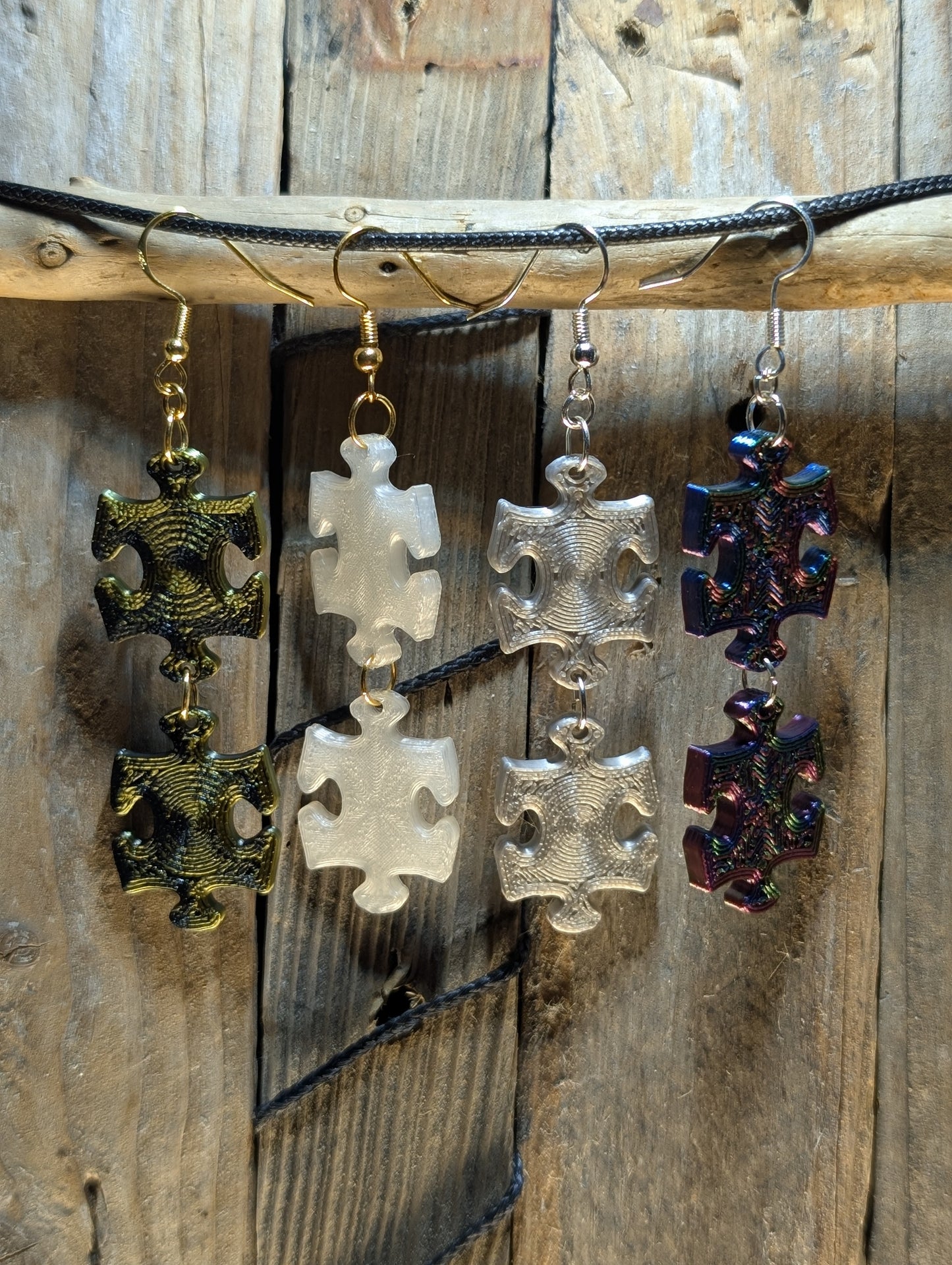 Puzzle Piece Earrings