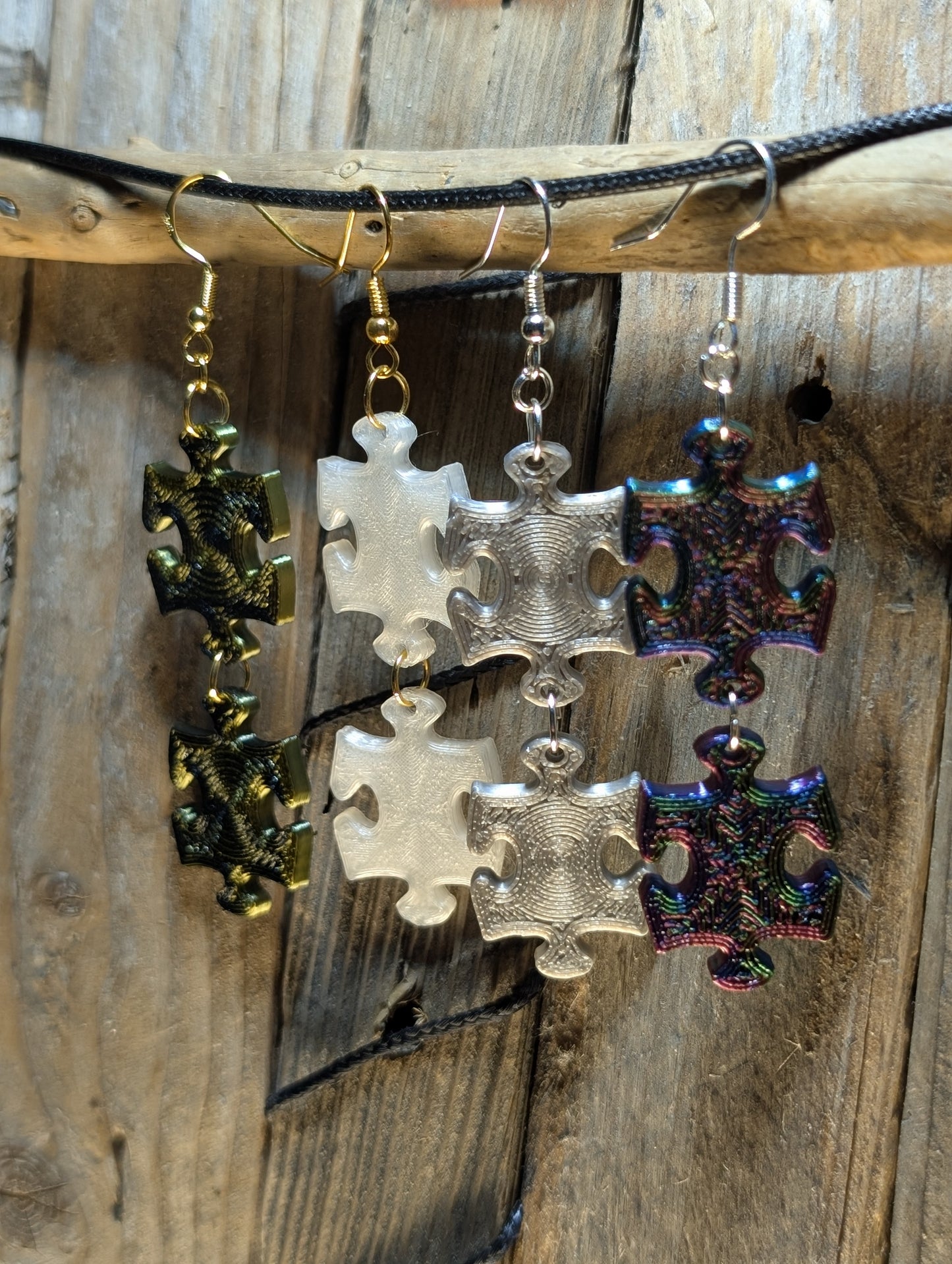 Puzzle Piece Earrings