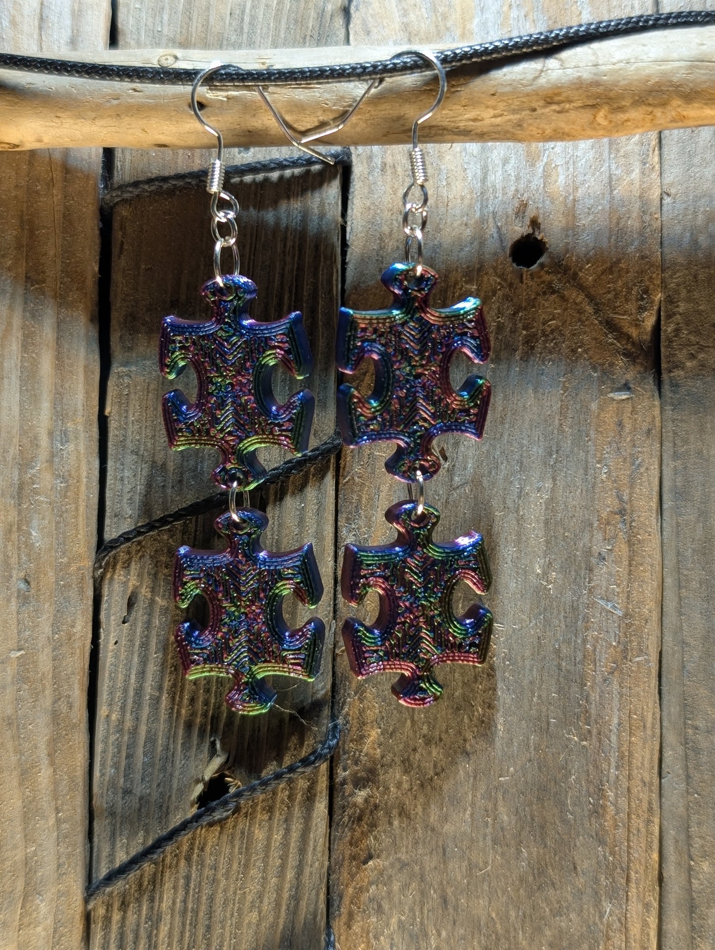 Puzzle Piece Earrings