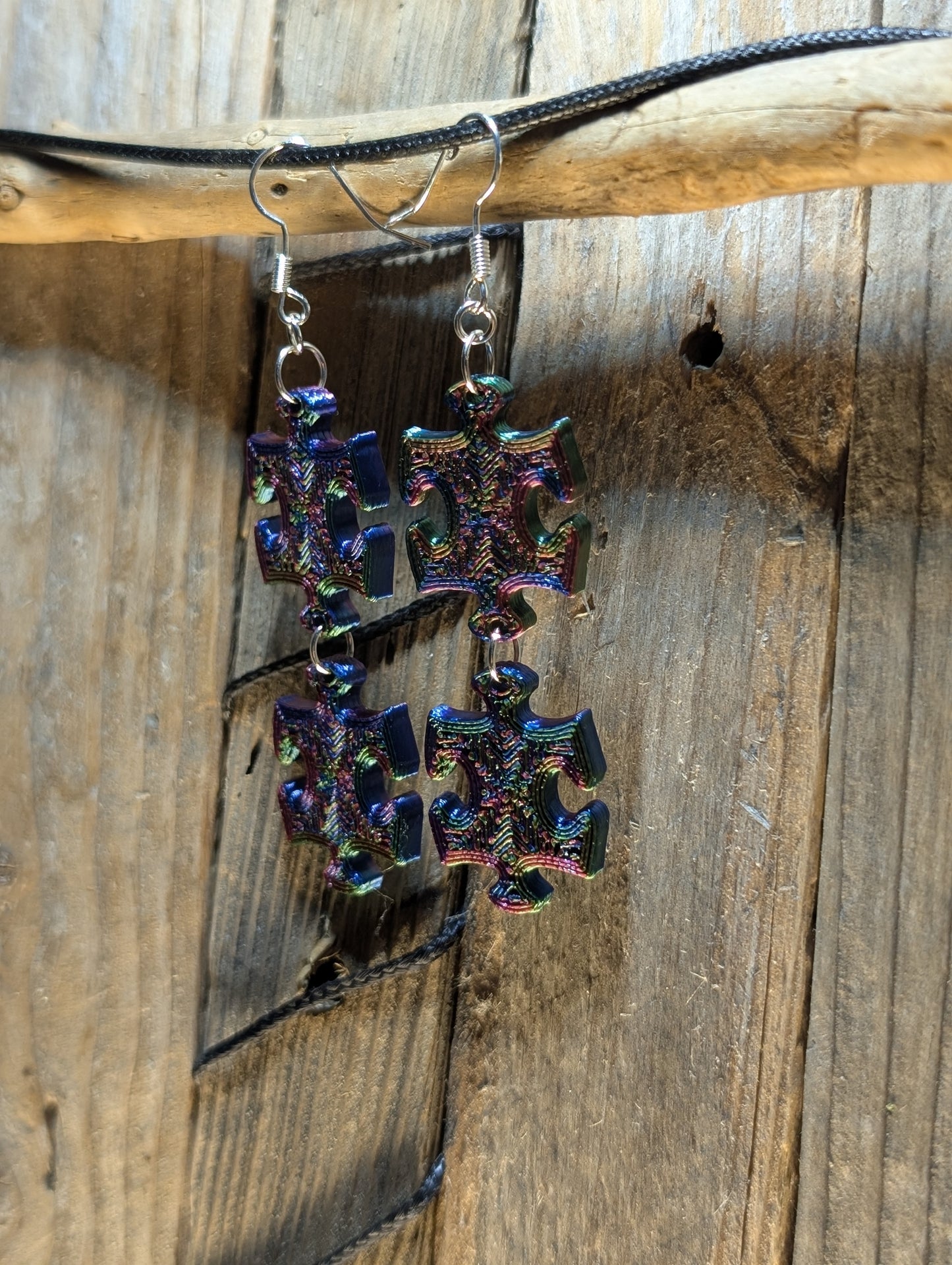 Puzzle Piece Earrings