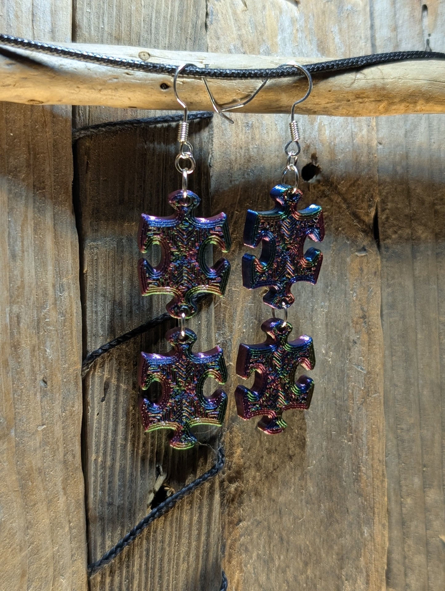 Puzzle Piece Earrings