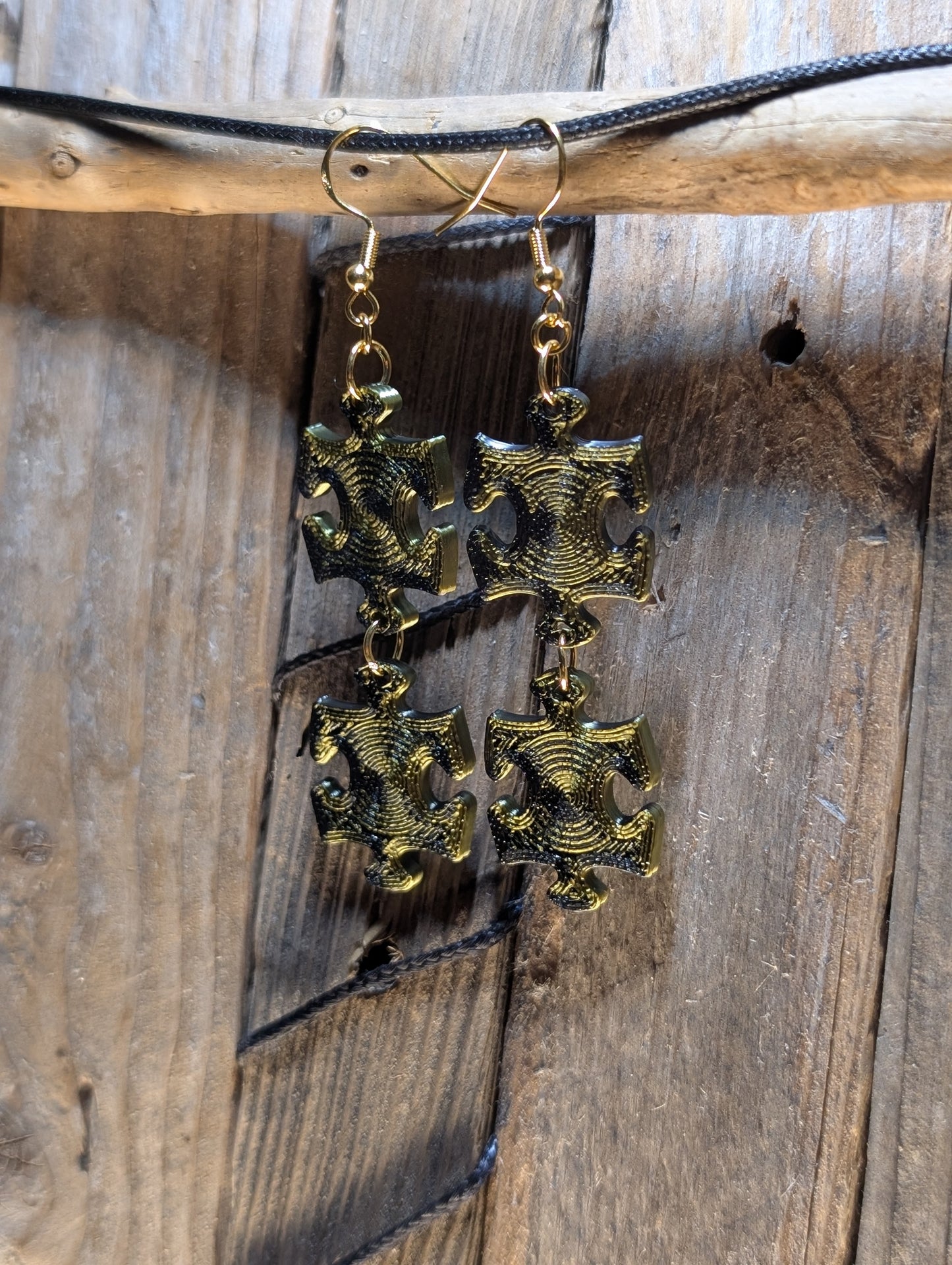 Puzzle Piece Earrings