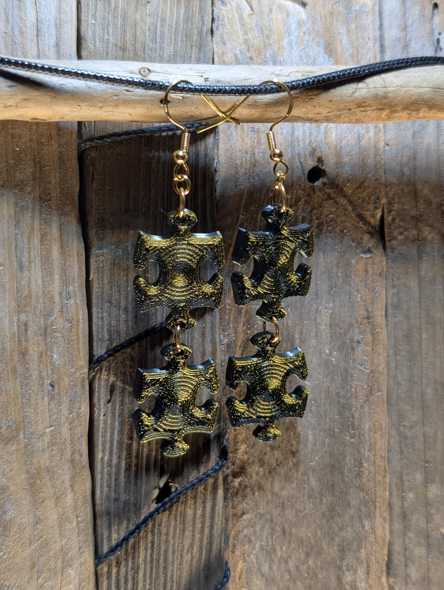 Puzzle Piece Earrings
