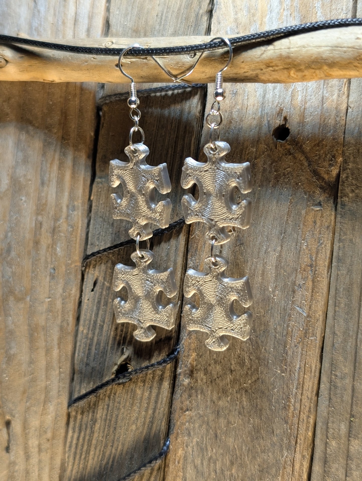 Puzzle Piece Earrings