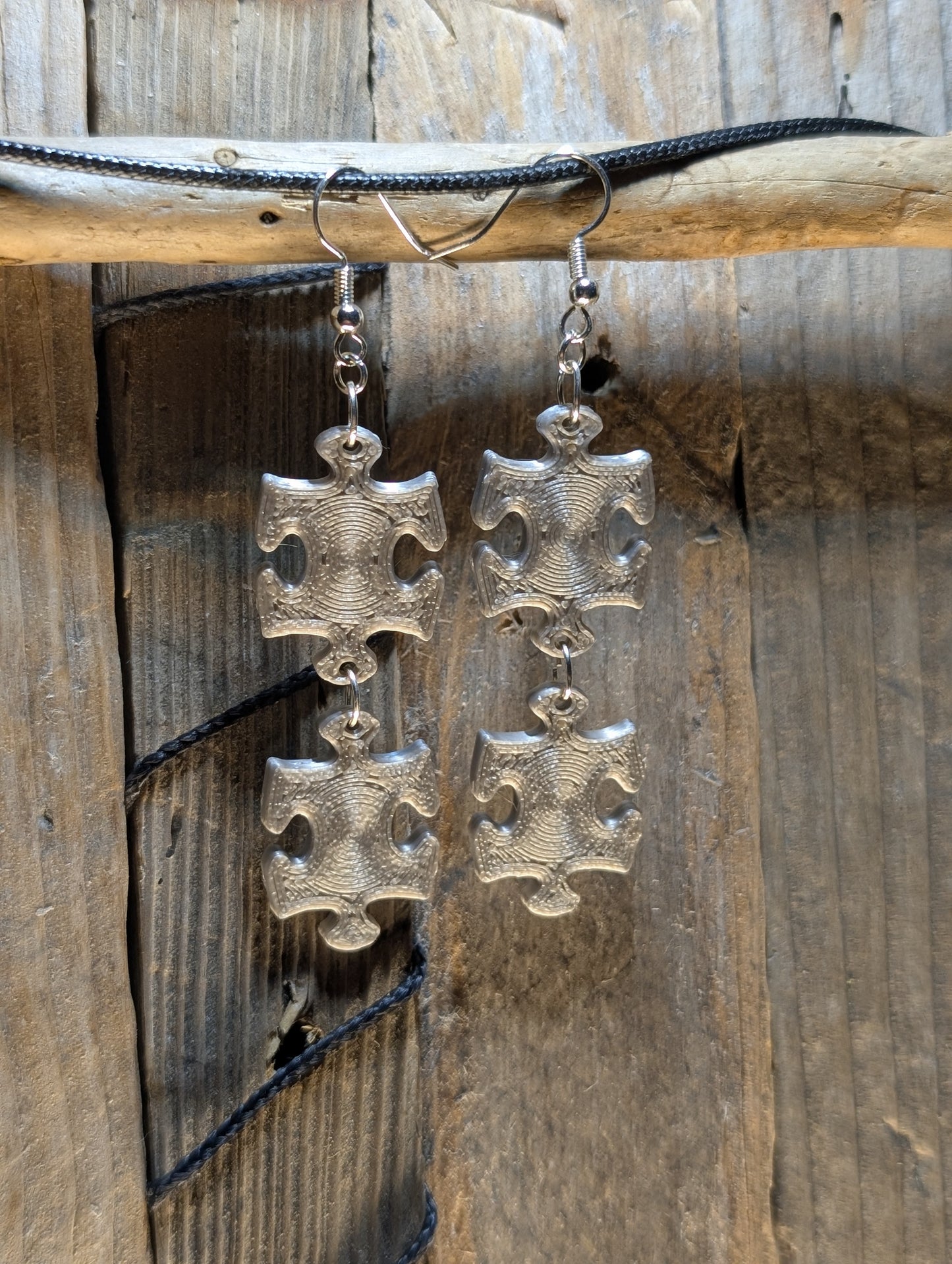 Puzzle Piece Earrings