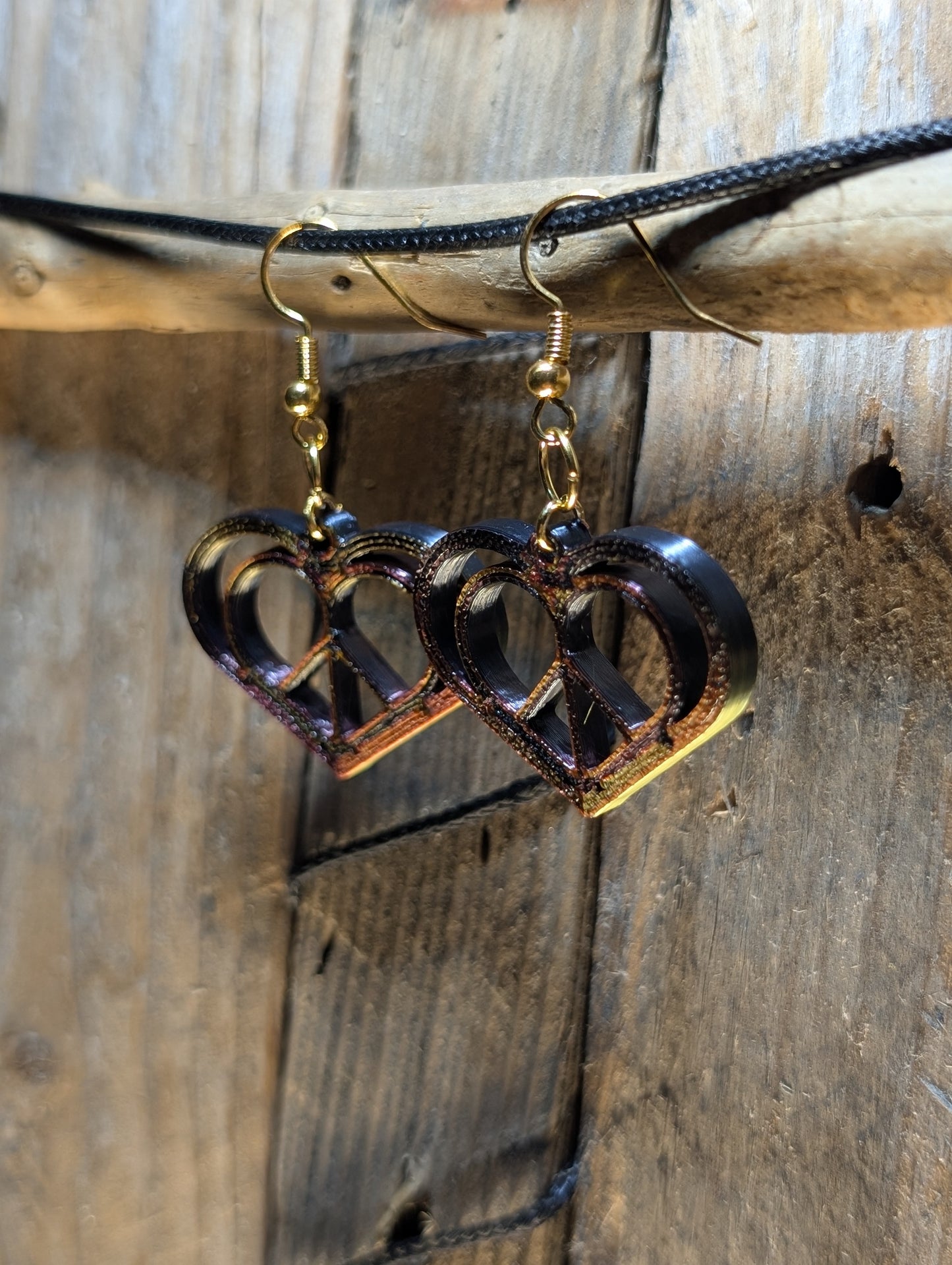Peace Heart Earrings