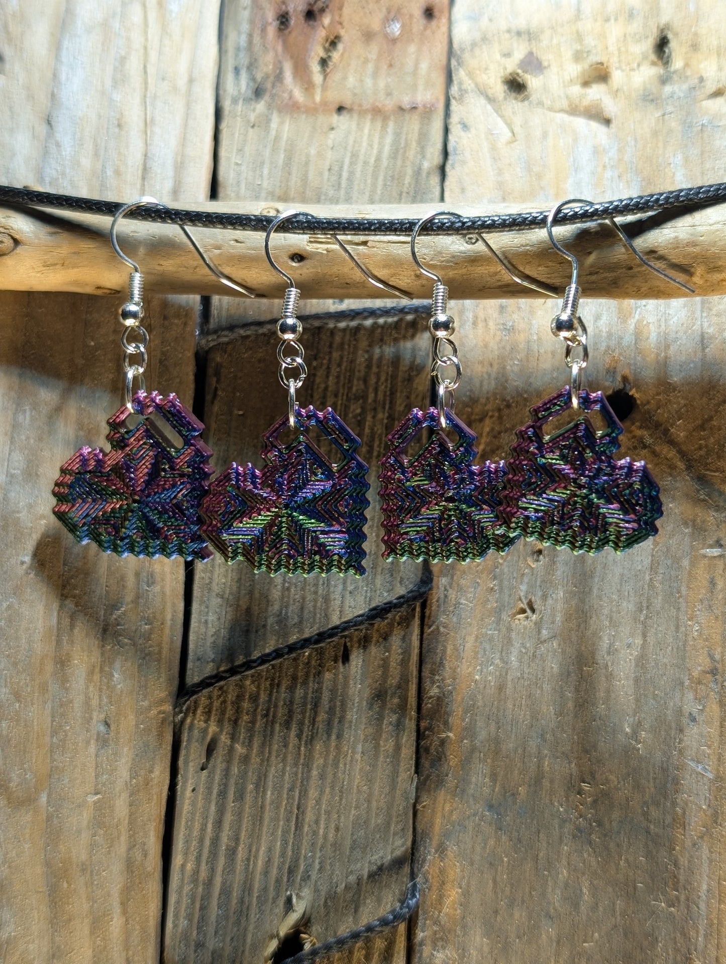 Mini Pixel Heart Earrings Set