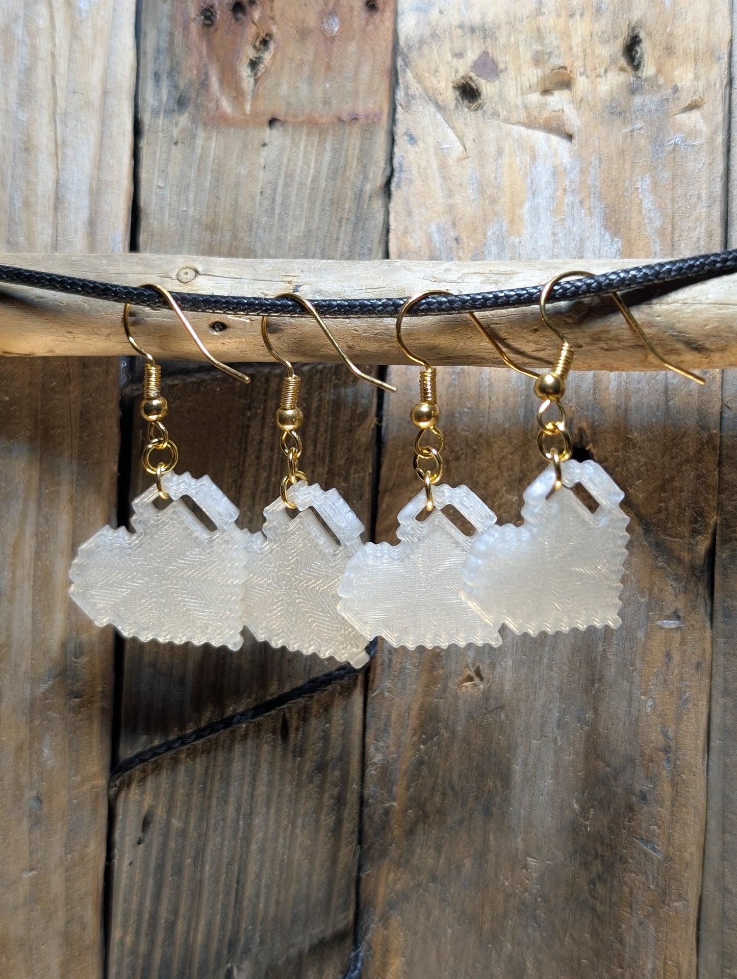 Mini Pixel Heart Earrings Set