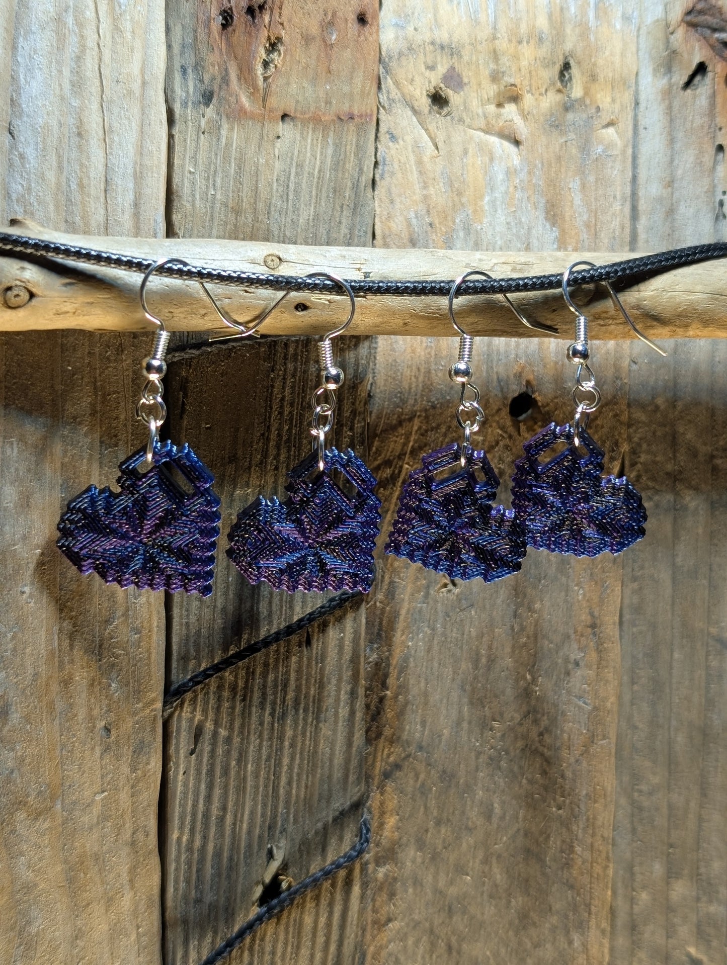 Mini Pixel Heart Earrings Set