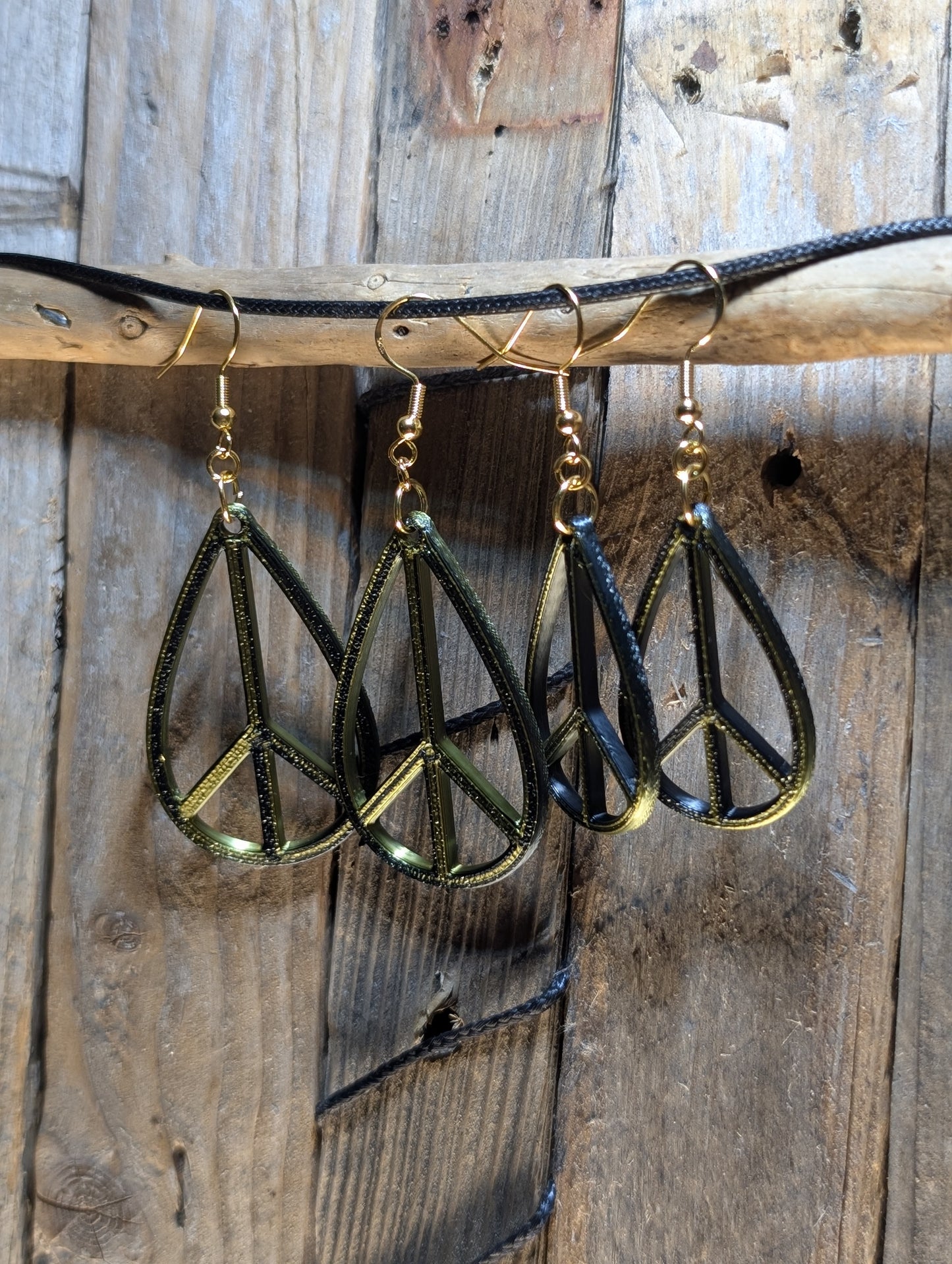 Teardrop Peace Earrings