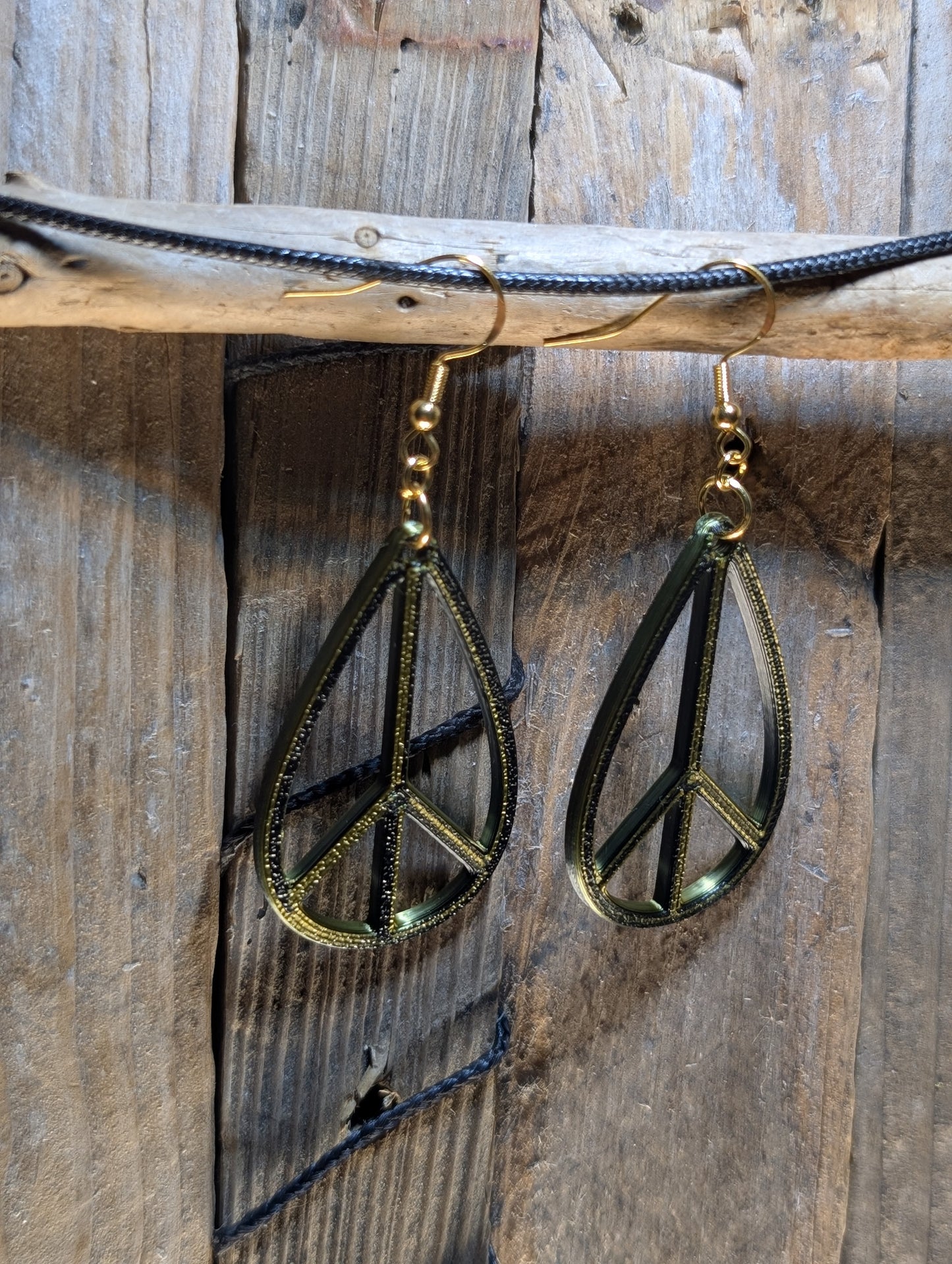 Teardrop Peace Earrings