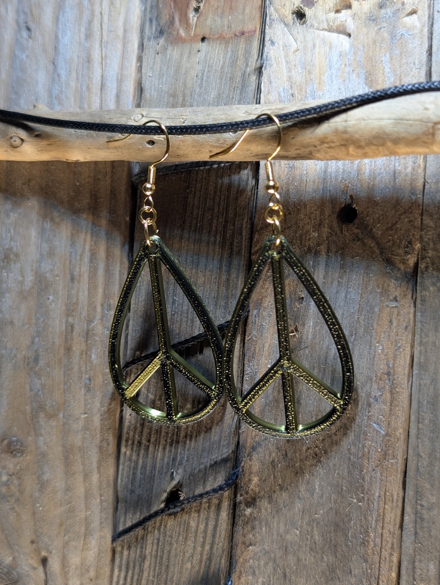 Teardrop Peace Earrings