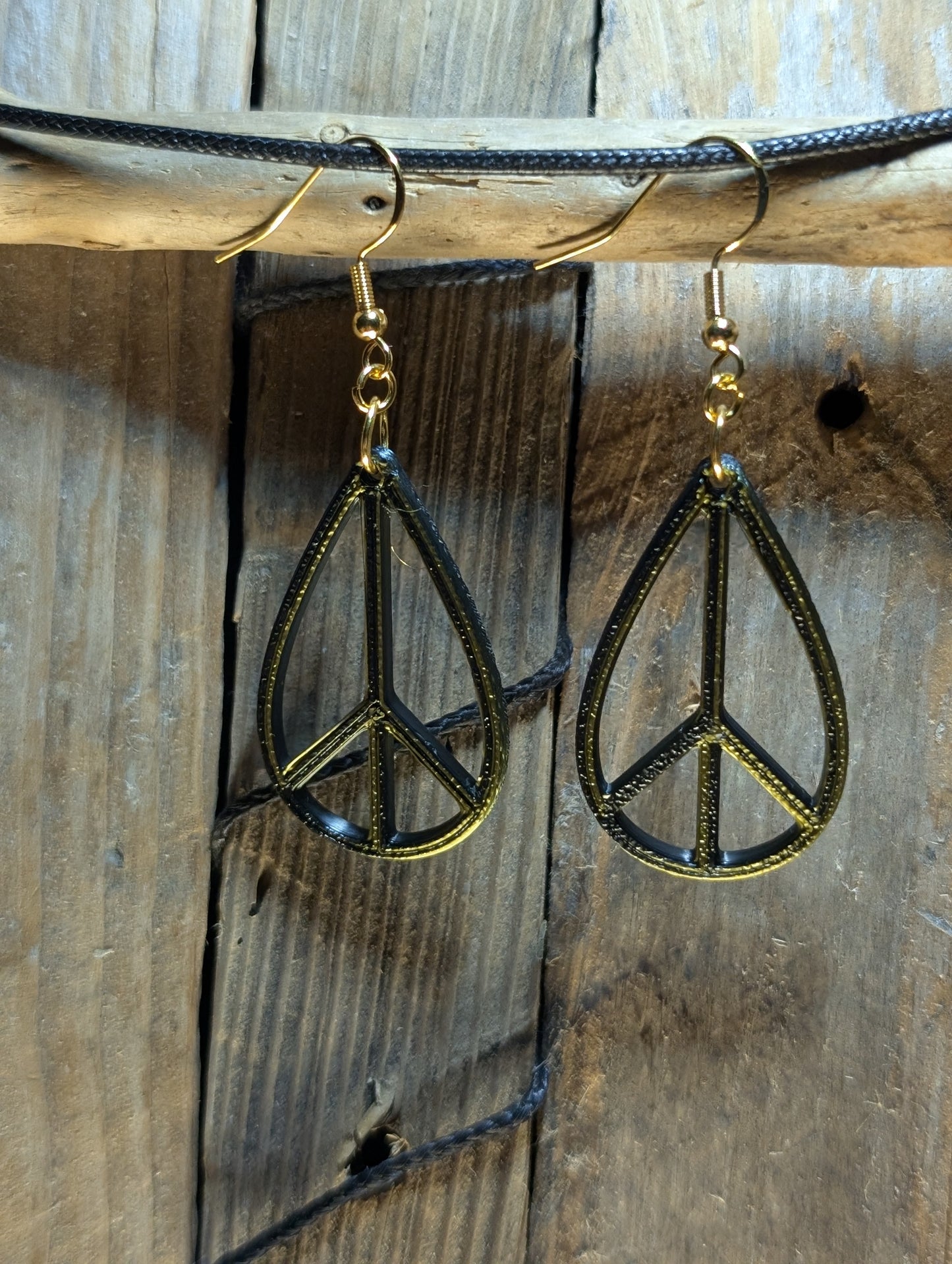 Teardrop Peace Earrings