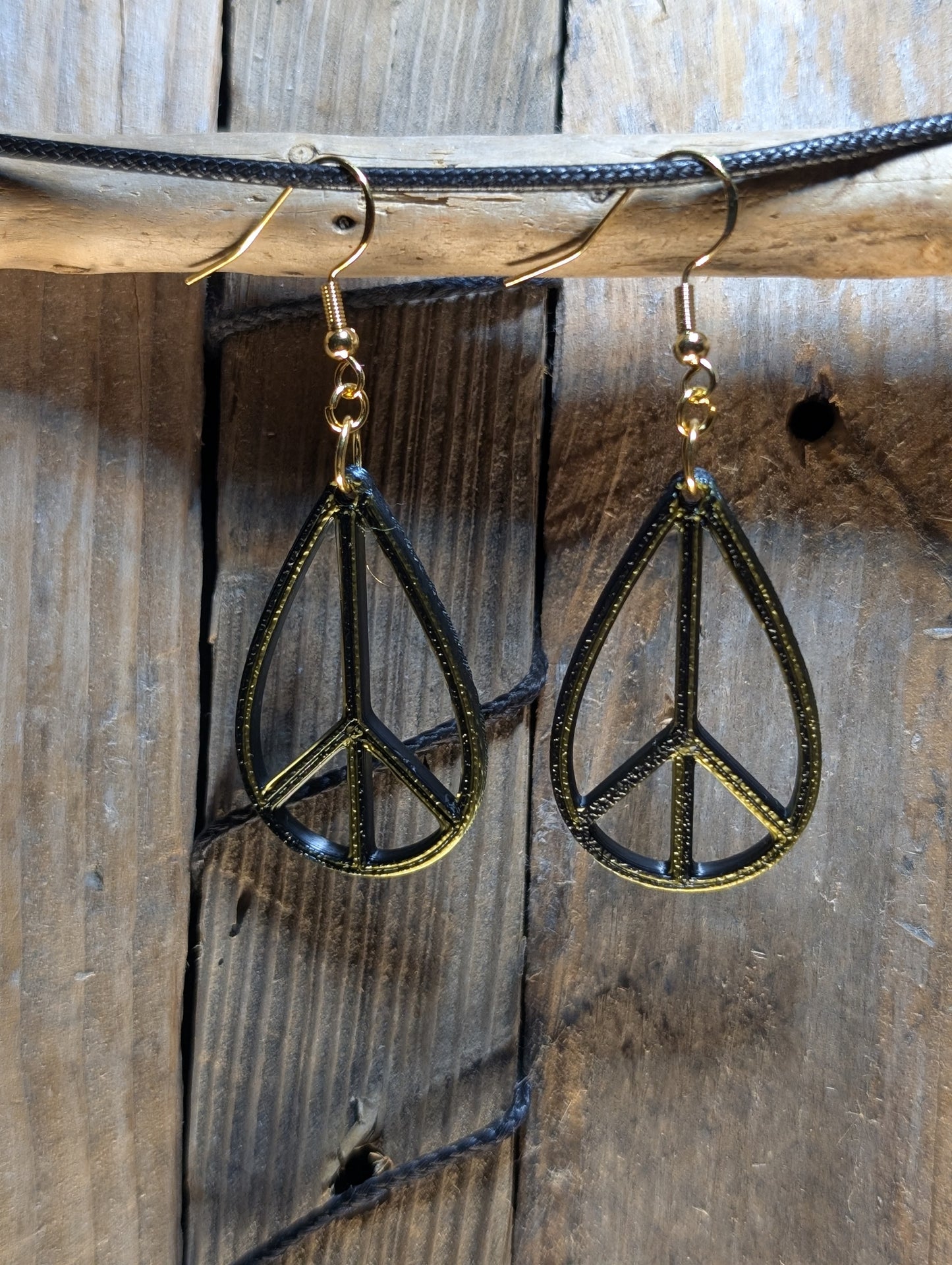Teardrop Peace Earrings