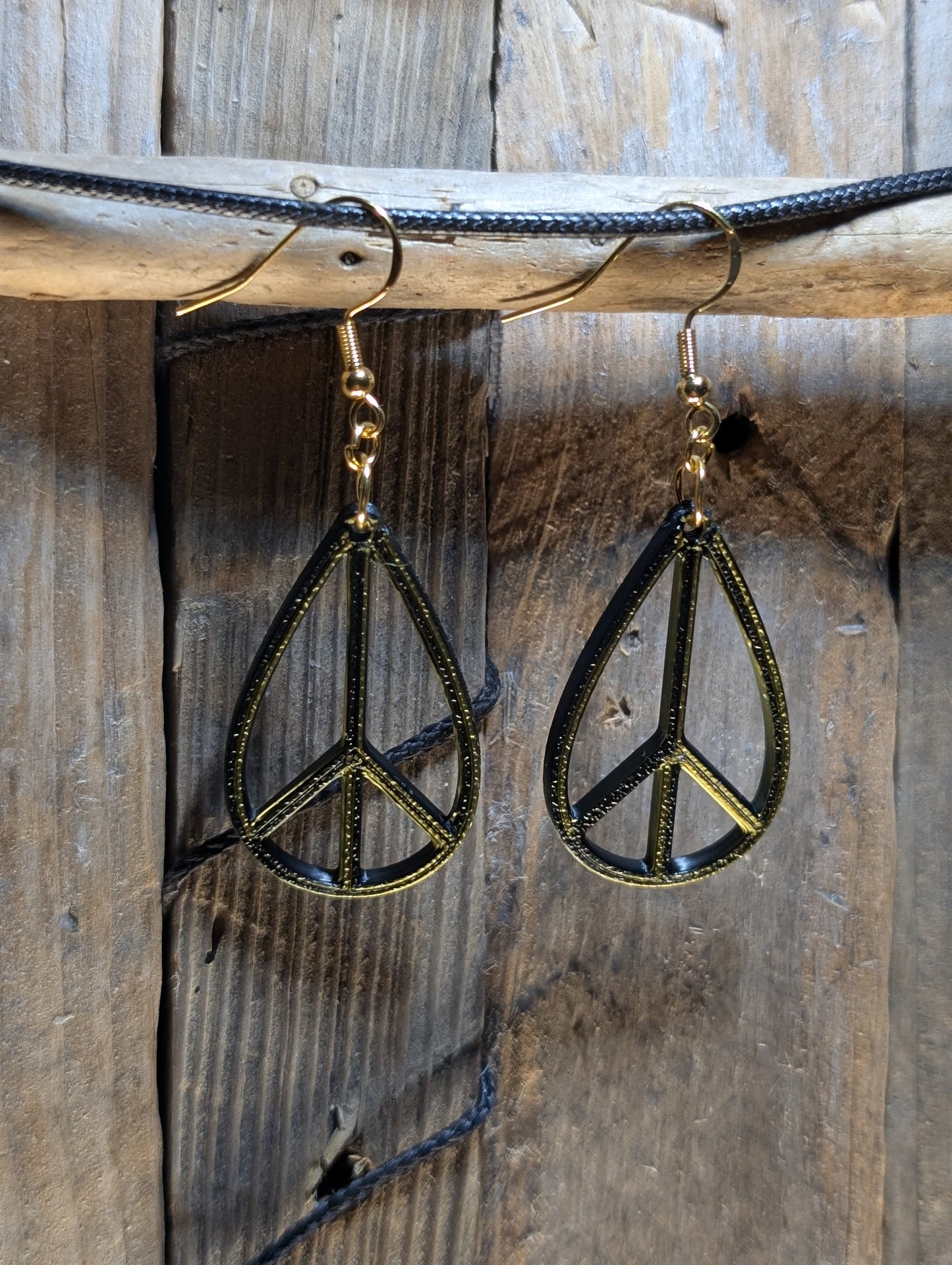 Teardrop Peace Earrings
