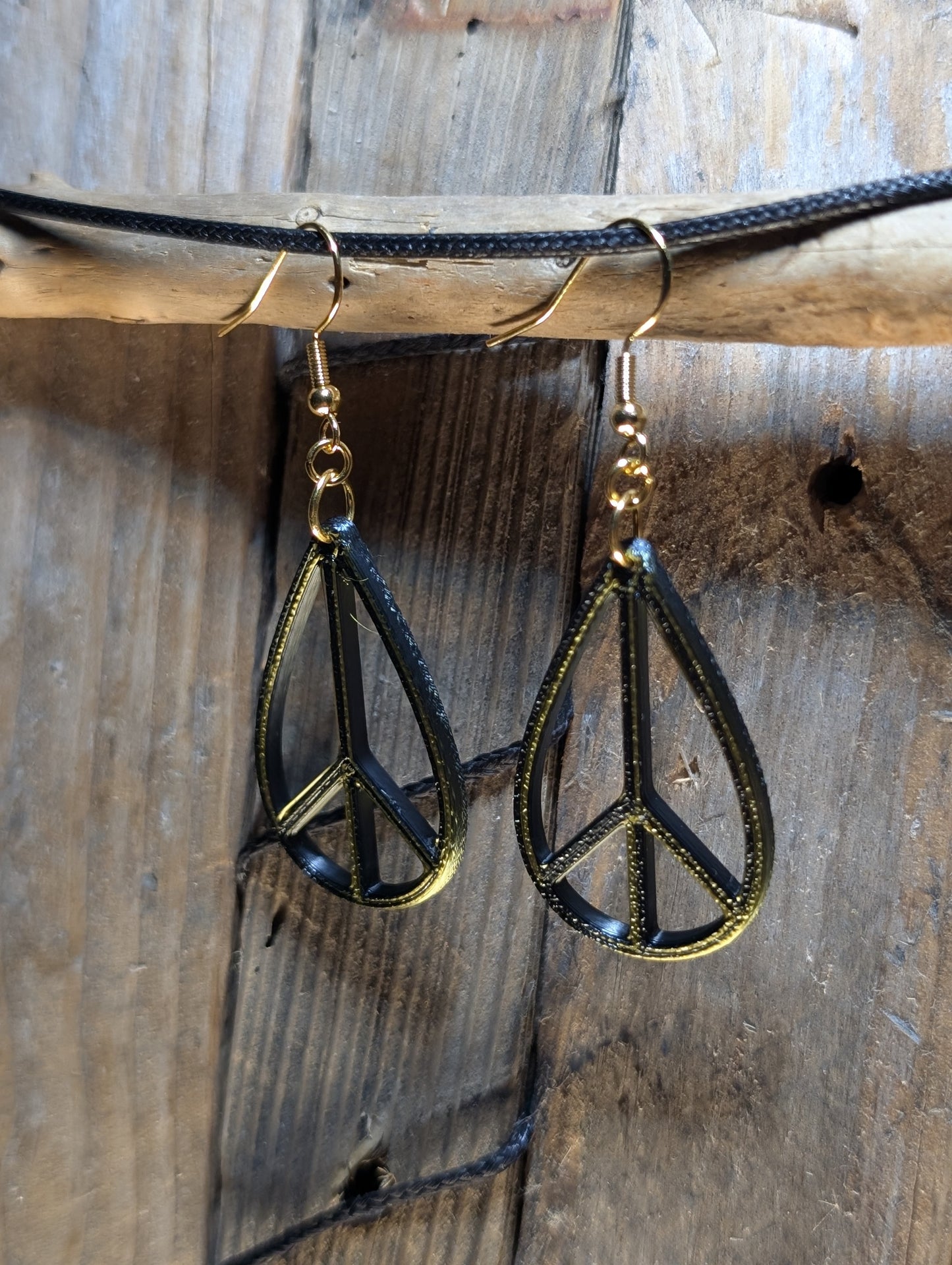 Teardrop Peace Earrings