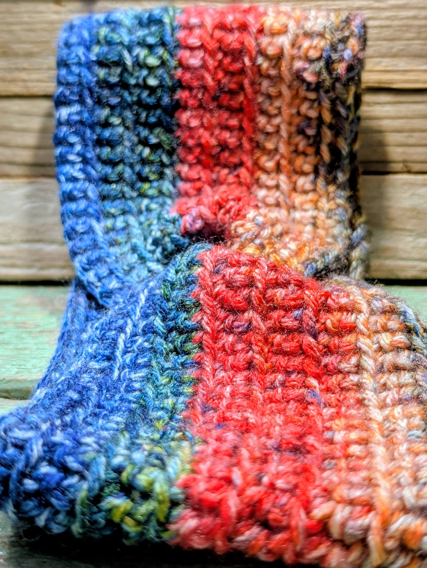 Sunset twist crochet headband