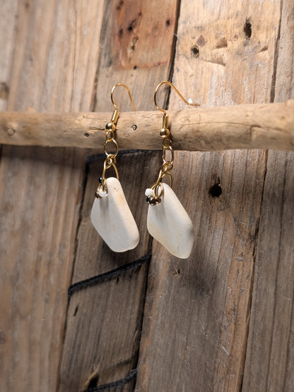 Porcelain Earrings with Beads