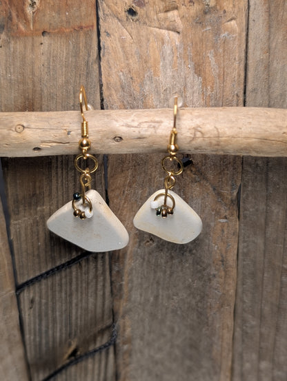 Porcelain Earrings with Beads
