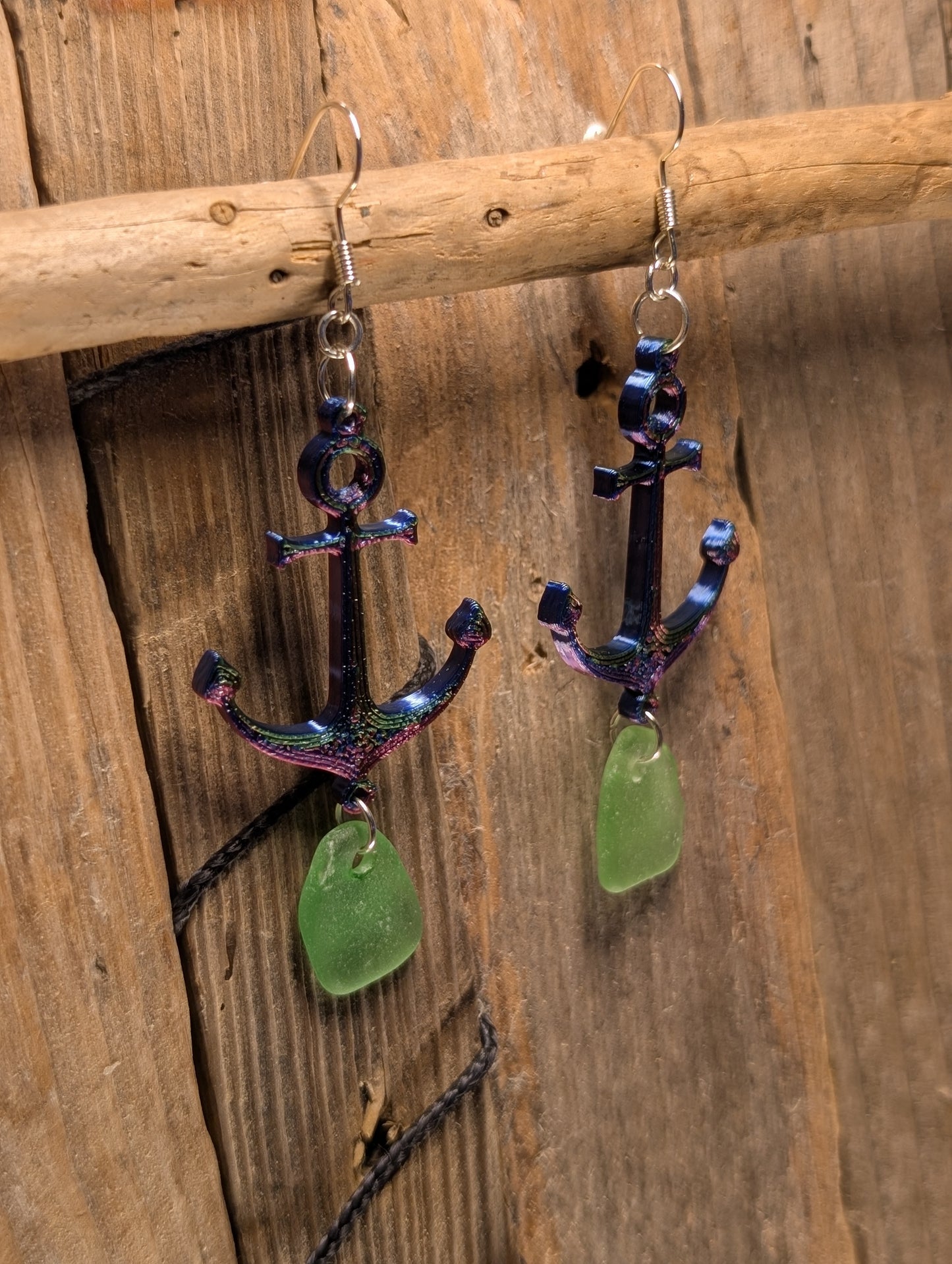 Anchor with Beach Glass