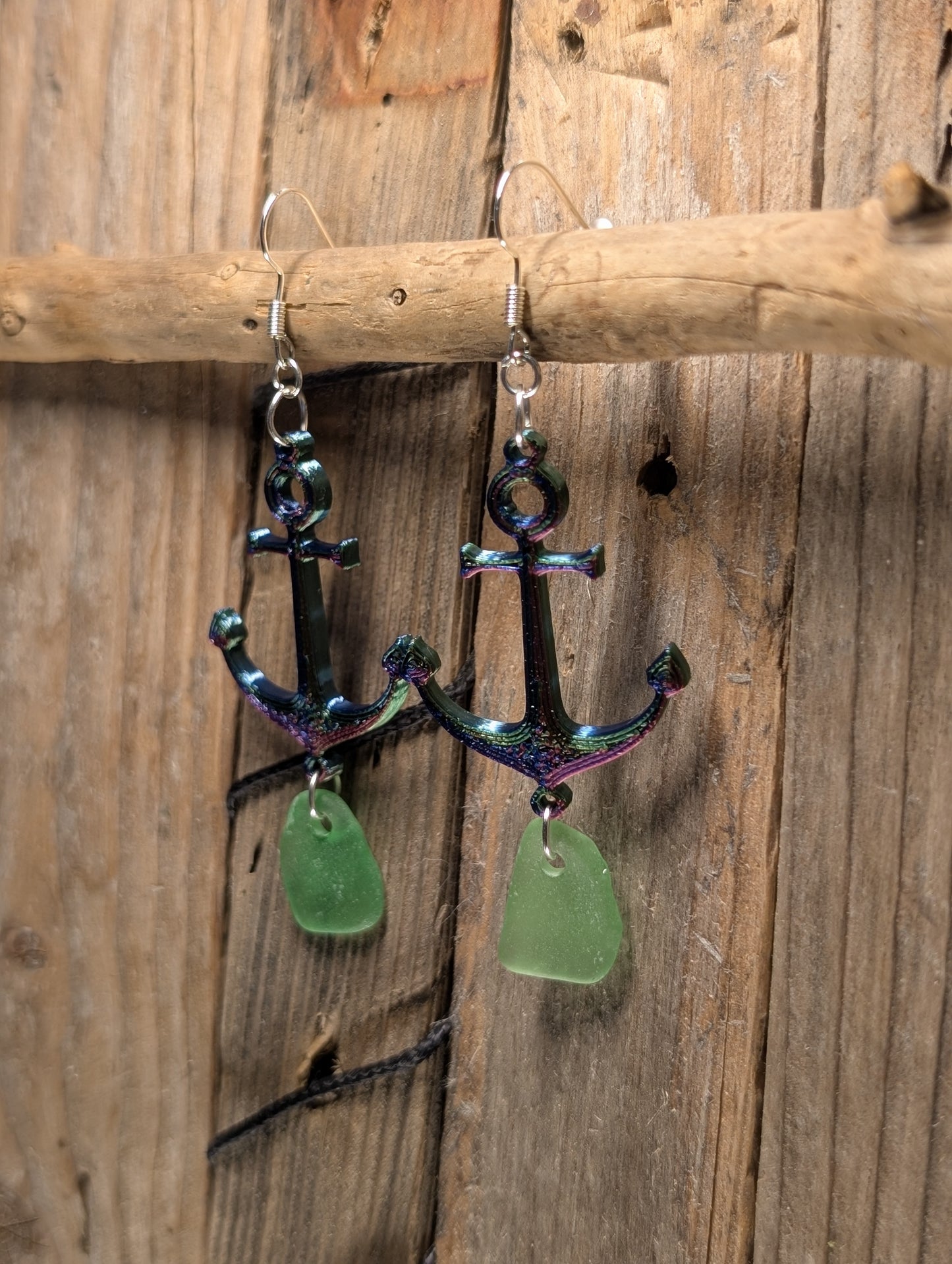 Anchor with Beach Glass