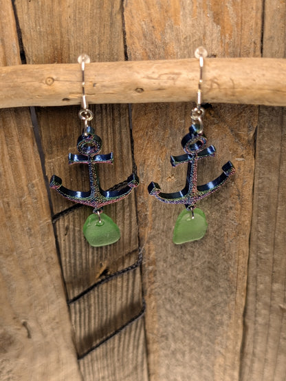 Anchor with Beach Glass