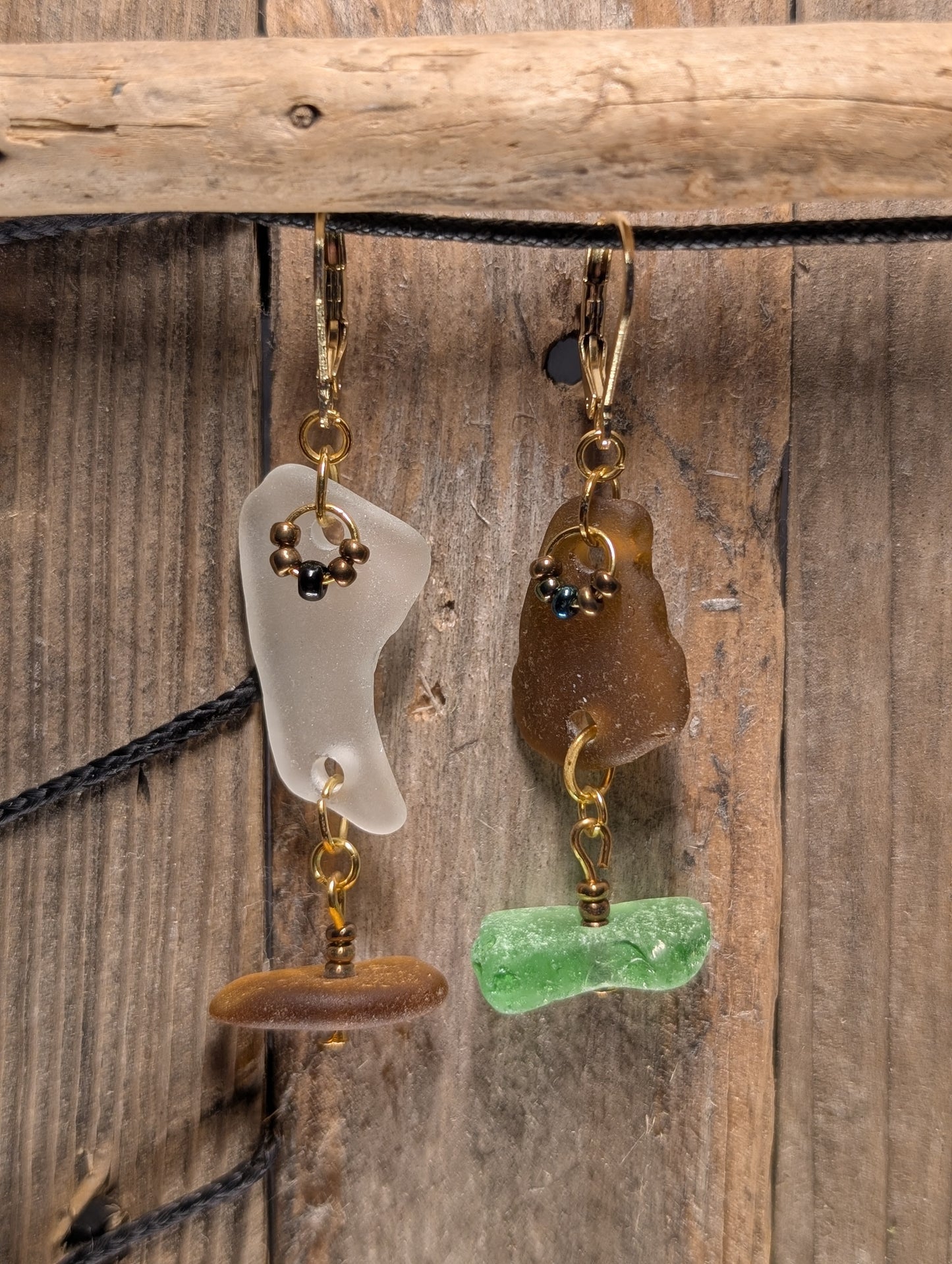 Beach Glass Duo Earrings