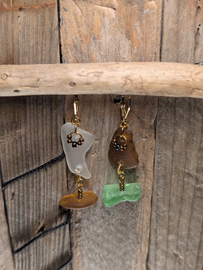 Beach Glass Duo Earrings