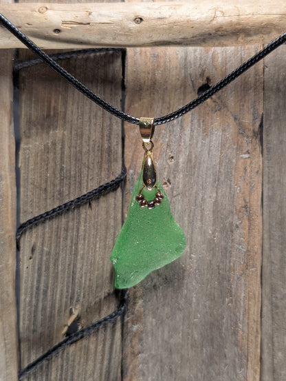 Glass Necklace with Beads