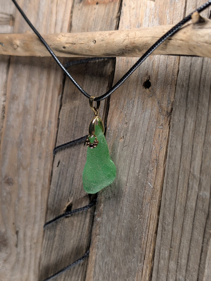 Glass Necklace with Beads
