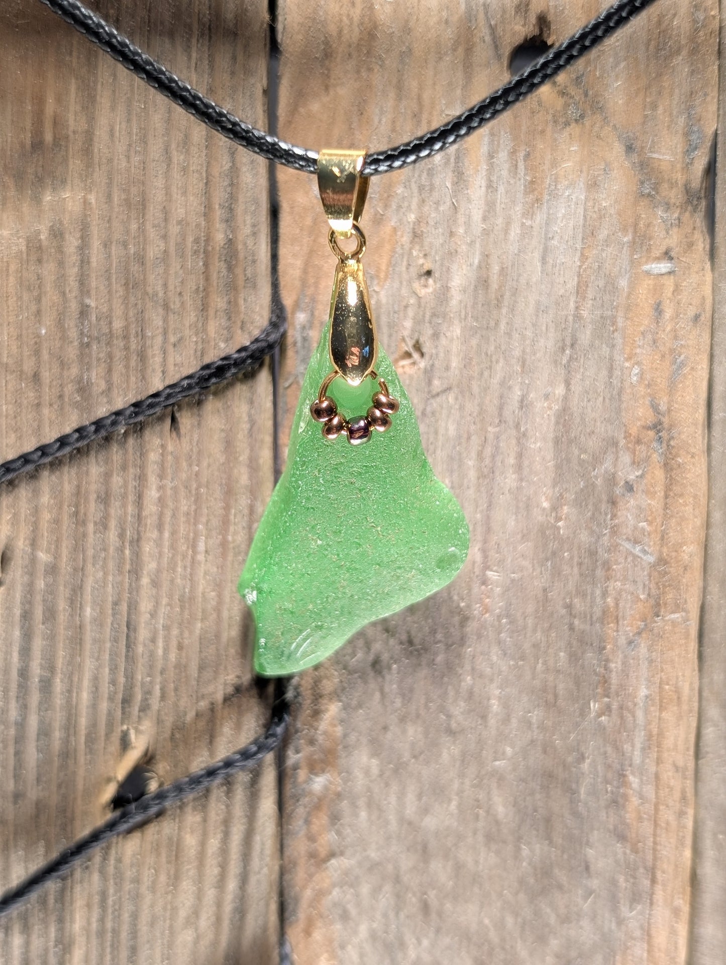 Glass Necklace with Beads
